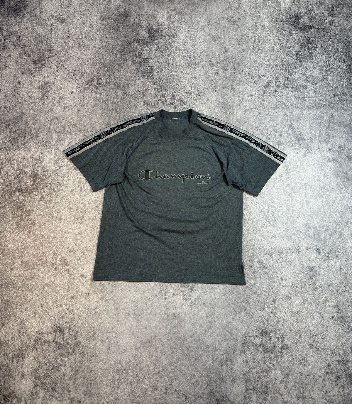 Champion × Vintage Champion USA Lampas Big Logo T-shirt Streetwear Rare M Style Size US M / EU 48-50 / 2 - 1 Thumbnail