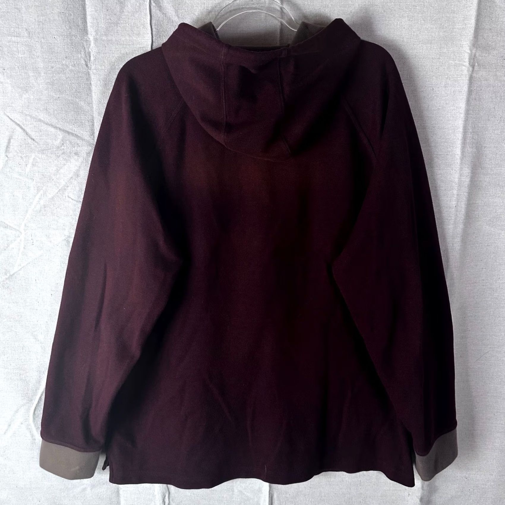 Duluth Trading Company Duluth Trading Co Mens Henley Hoodie Maroon Burgundy Button Sweatshirt Large L Red Solid Jersey Cotton Blend Hooded Pockets Logo Size US L / EU 52-54 / 3 - 3 Thumbnail
