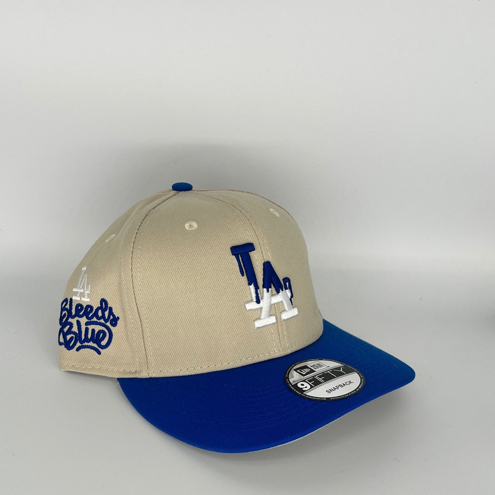 New Era Khaki/Blue Los Angeles Dodgers LA Bleeds Blue New Era MLB Size ONE SIZE - 1 Thumbnail