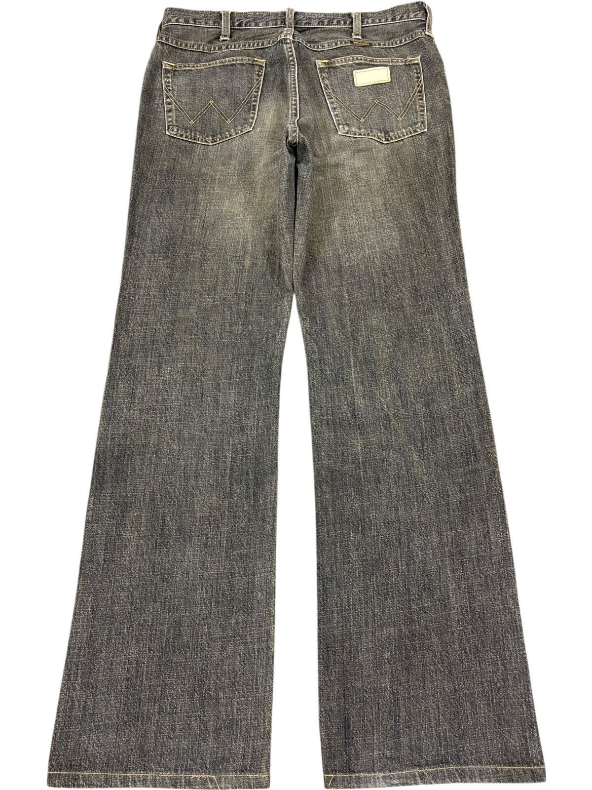 Wrangler Vintage Wrangler Mud Wash Distressed Flare Jeans Size US 32 / EU 48 - 2 Thumbnail
