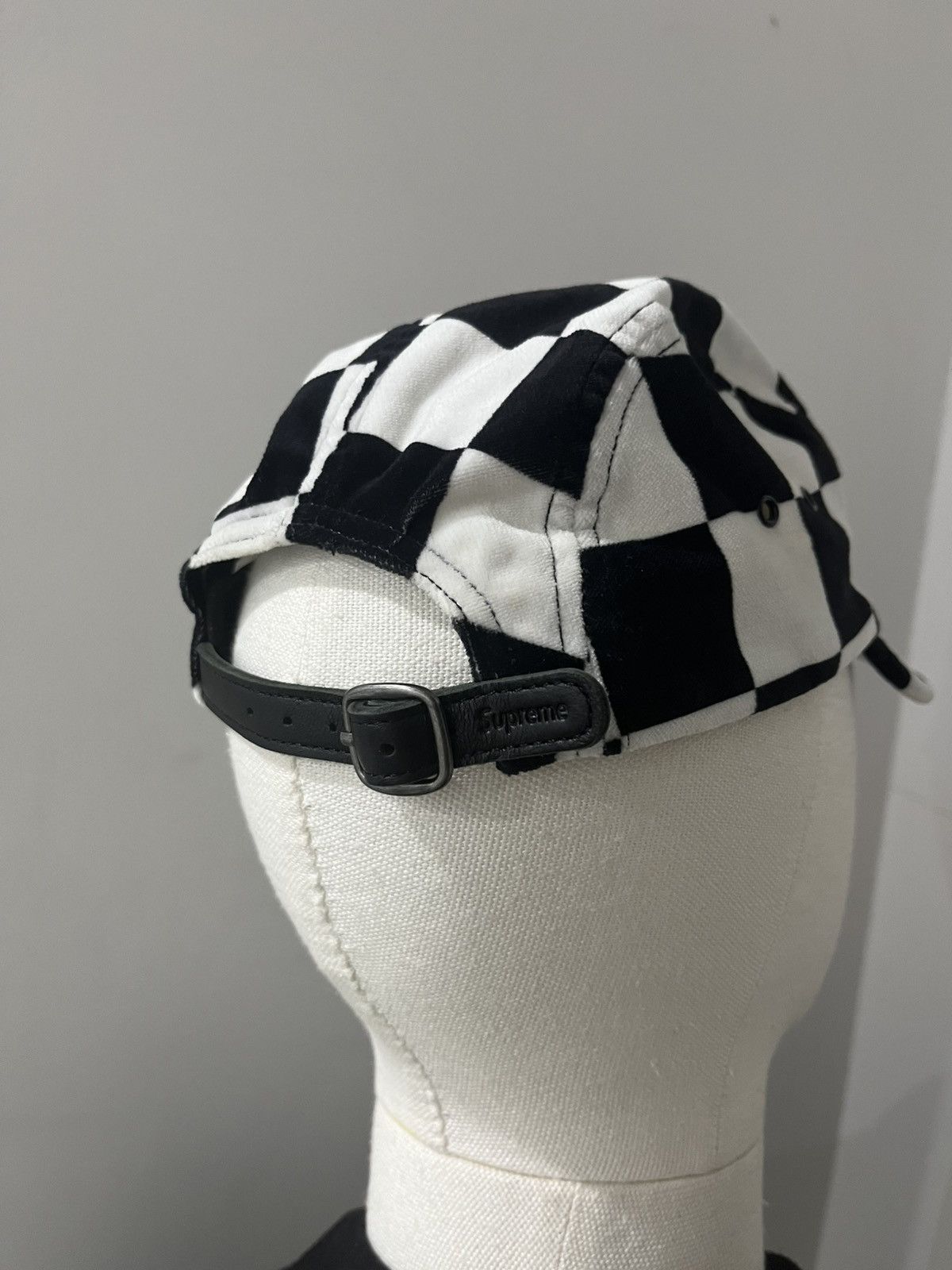 Supreme AW2020 Supreme Velour Checkered Cap Size ONE SIZE - 4 Thumbnail