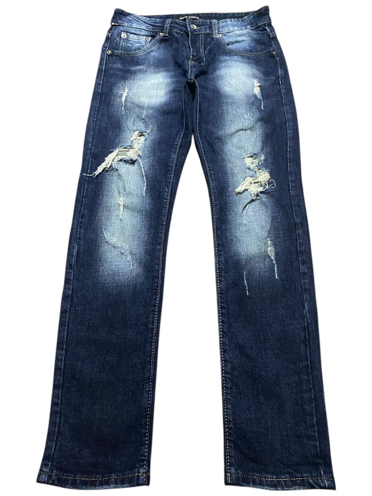 Japanese Brand Vintage Japanese Brand Denim Gabaha Custom Slim Fit Jeans Size US 30 / EU 46 - 1 Thumbnail