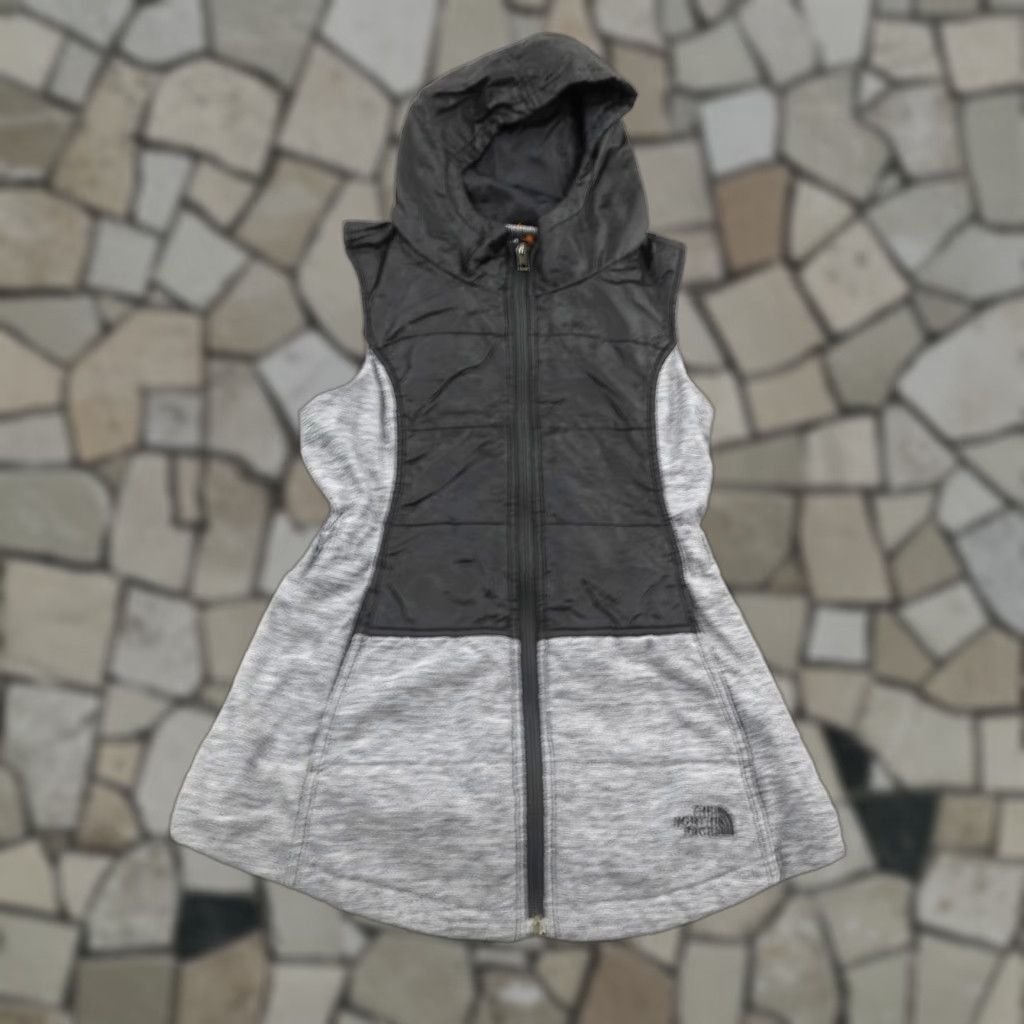 The North Face The North Face Vest Womens XS Gray Pseudio Hooded Full Zip Insulated Trail Running Outdoor Womens Size XS / US 0-2 / IT 36-38 - 1 Thumbnail