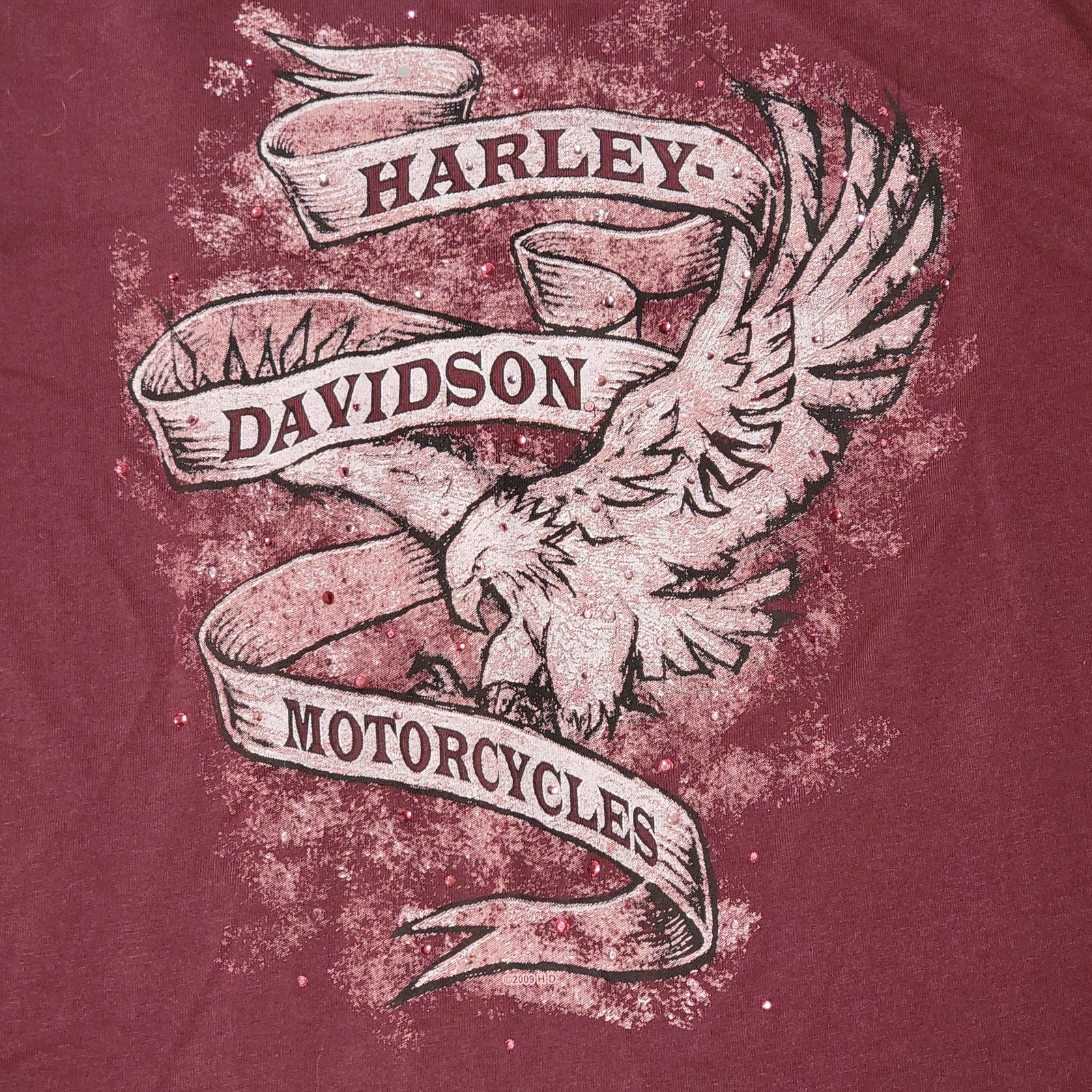Harley Davidson Harley Davidson LS Tee w/ Bling "Stafford, TX" - Size Large* Size L / US 10 / IT 46 - 2 Thumbnail