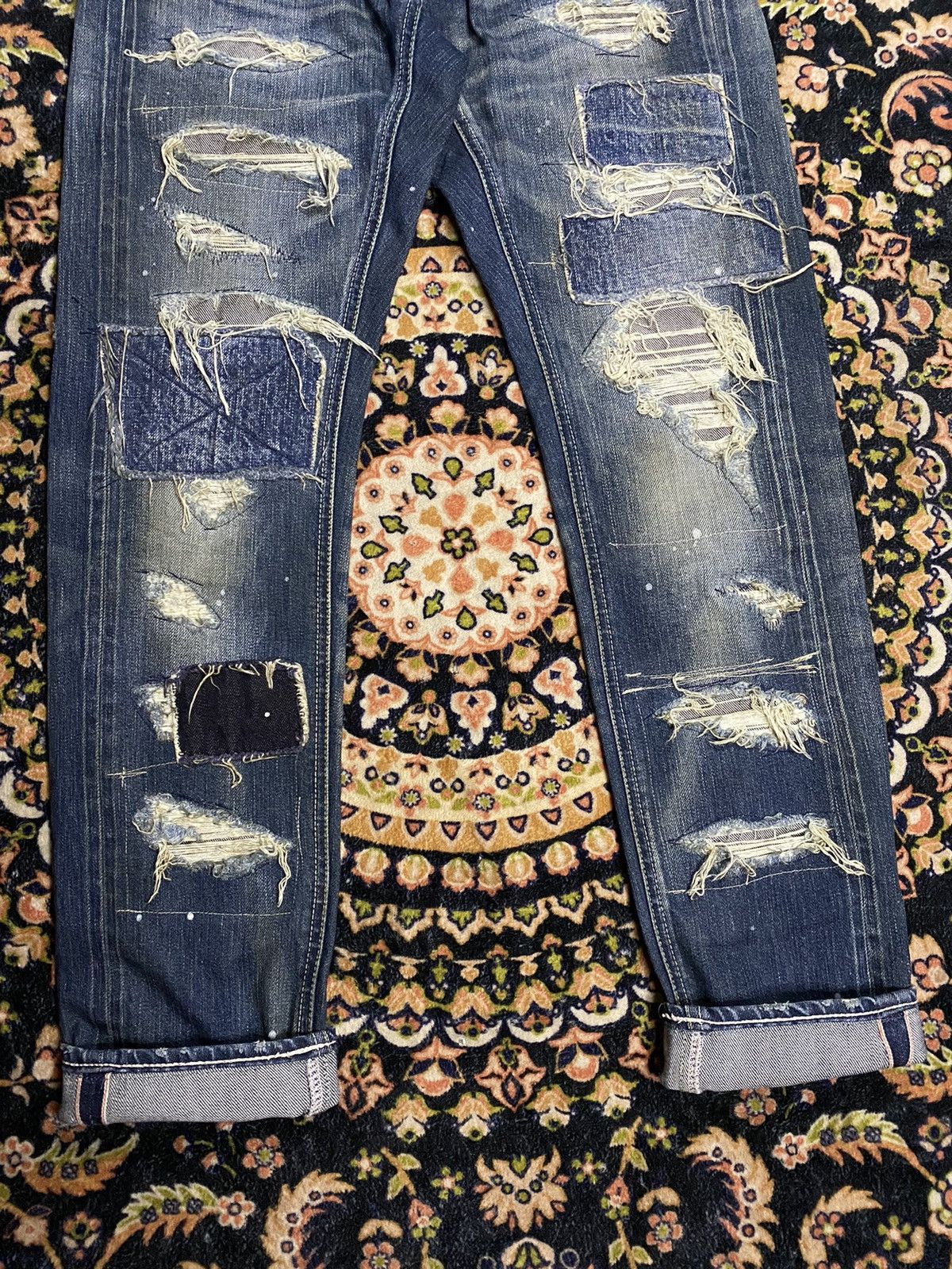 FranCisT MOR.K.S RARE! Francist Mor.k.s selvedge disteressed denim Size US 30 / EU 46 - 2 Thumbnail