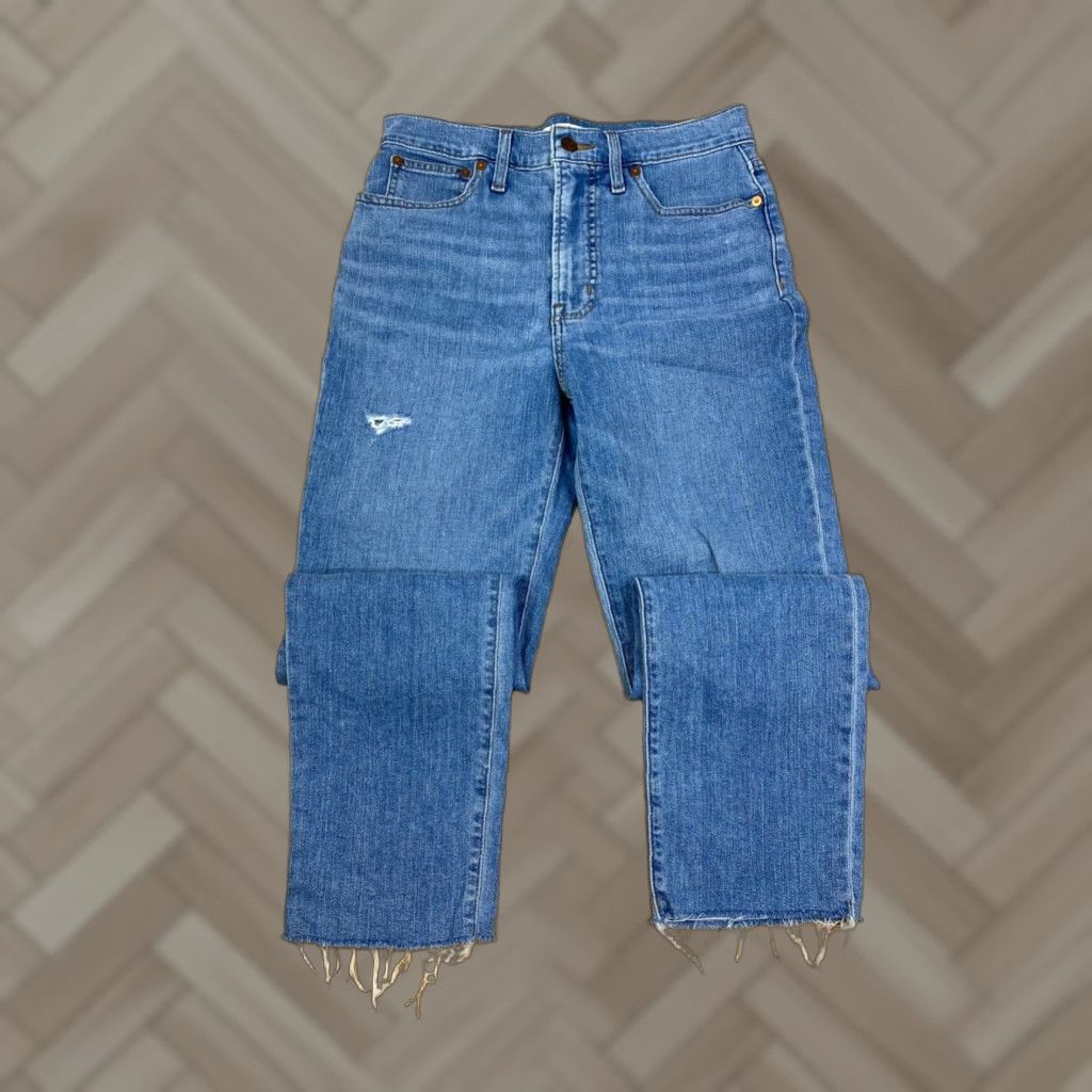 Madewell VINTAGE Madewell Jeans Women 27x27 Blue High Rise Casual Regular 9820 Straight Pockets Stretch Size 27" / US 4 / IT 40 - 1 Thumbnail