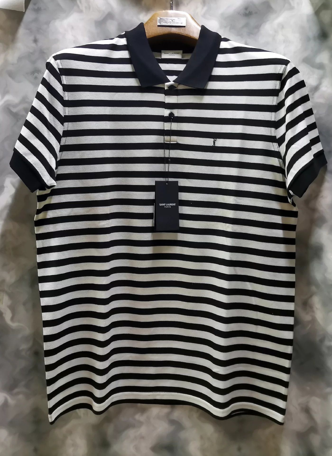 Saint Laurent Paris Saint Laurent Paris Polo short sleeved shirt Size US XL / EU 56 / 4 - 1 Thumbnail