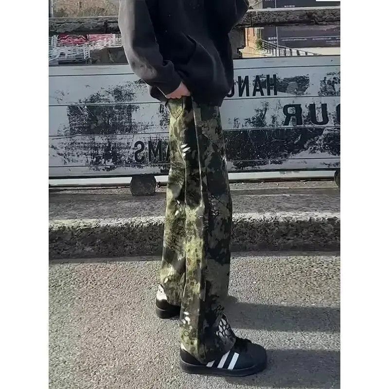 Japanese Brand × Jean Retro loose straight camouflage jeans Size US 32 / EU 48 - 3 Thumbnail