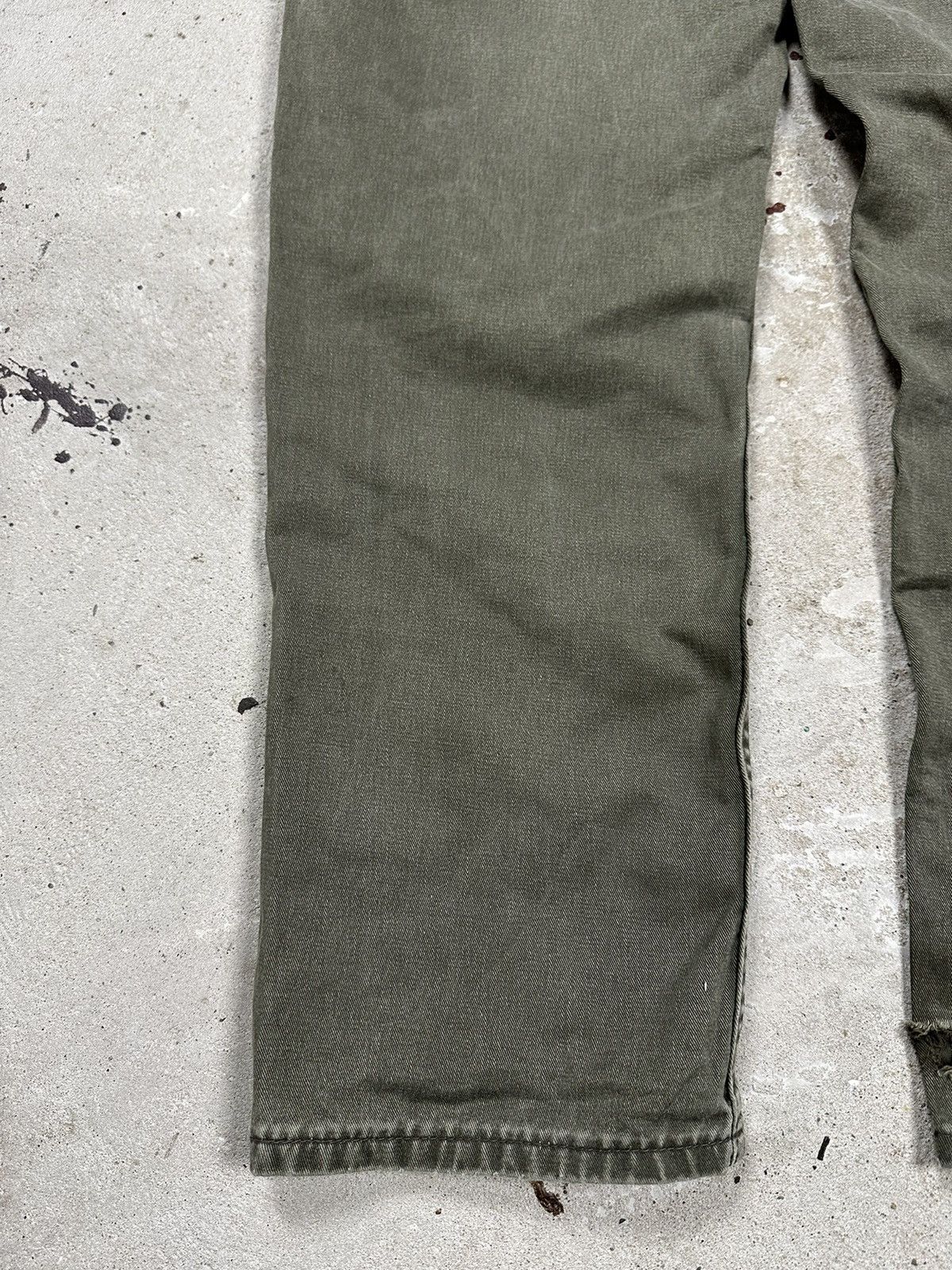 Levi's × Vintage Vintage 90s Levi’s Distressed Khaki Denim Pants Relaxed Size US 28 / EU 44 - 12 Thumbnail