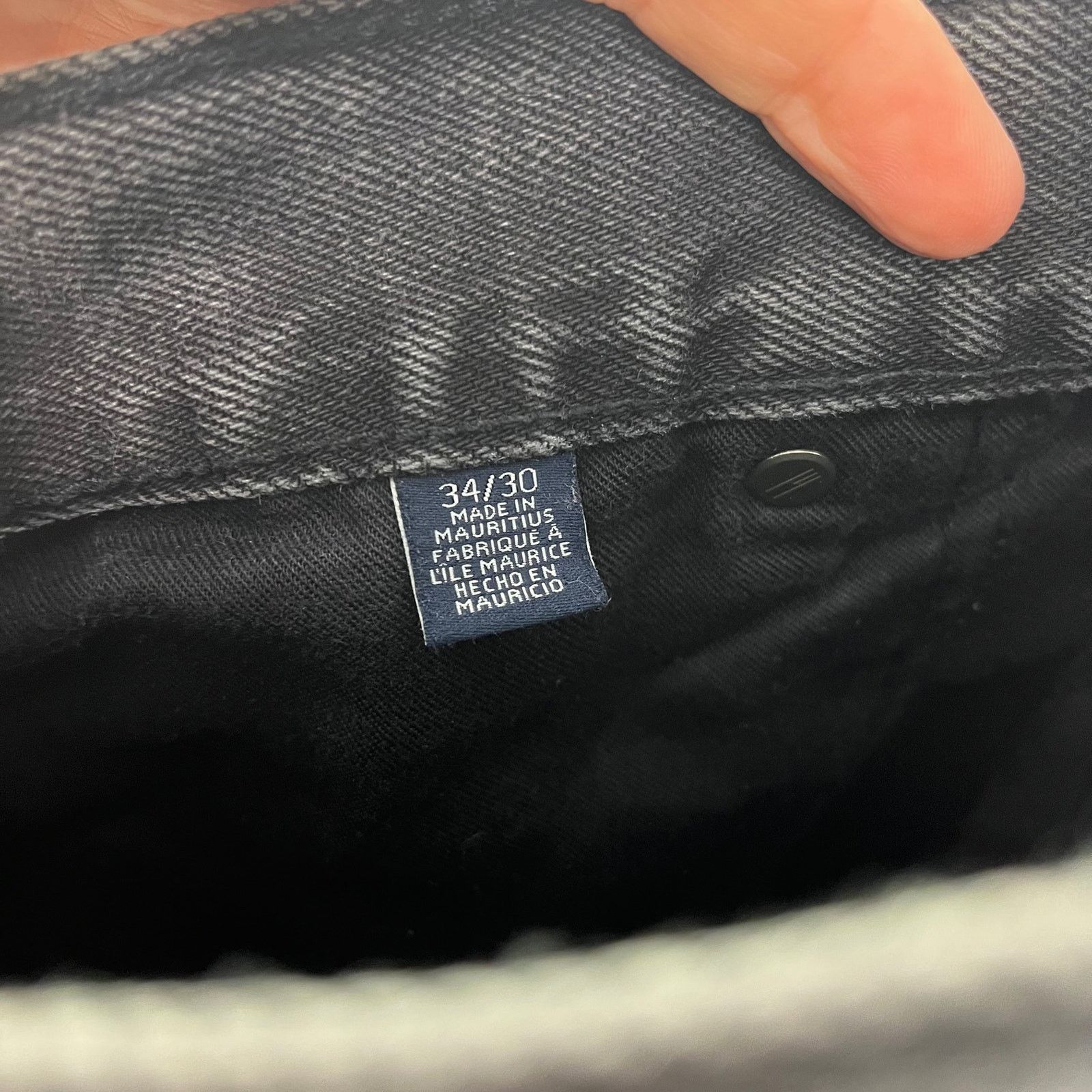 Tommy Hilfiger Tommy Hilfiger Custom Straight Black Jeans 34x30 Faded Denim Size US 34 / EU 50 - 8 Thumbnail