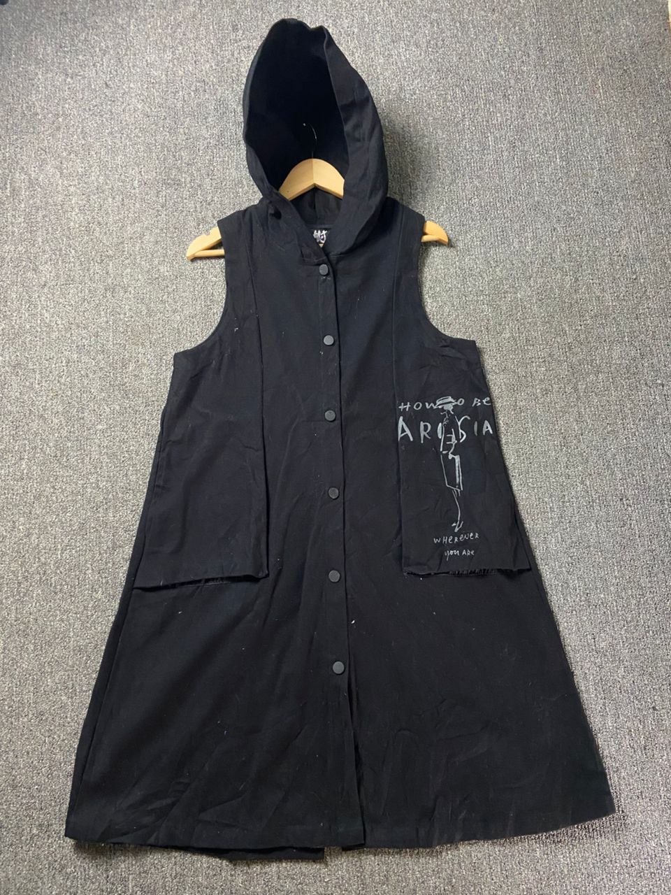 Japanese Brand JUJU Japanese Brand Sleeveless Punk Jacket Hoodie (201) Size XS / US 0-2 / IT 36-38 - 1 Thumbnail