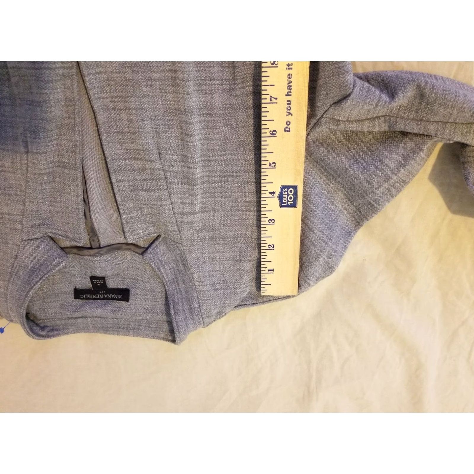Banana Republic Womens Banana Republic Jacket Blazer S Small Gray Regular Button Lined Polyester Rayon Women’s Modern Classic (Fall Spring Winter) Size S / US 4 / IT 40 - 5 Thumbnail