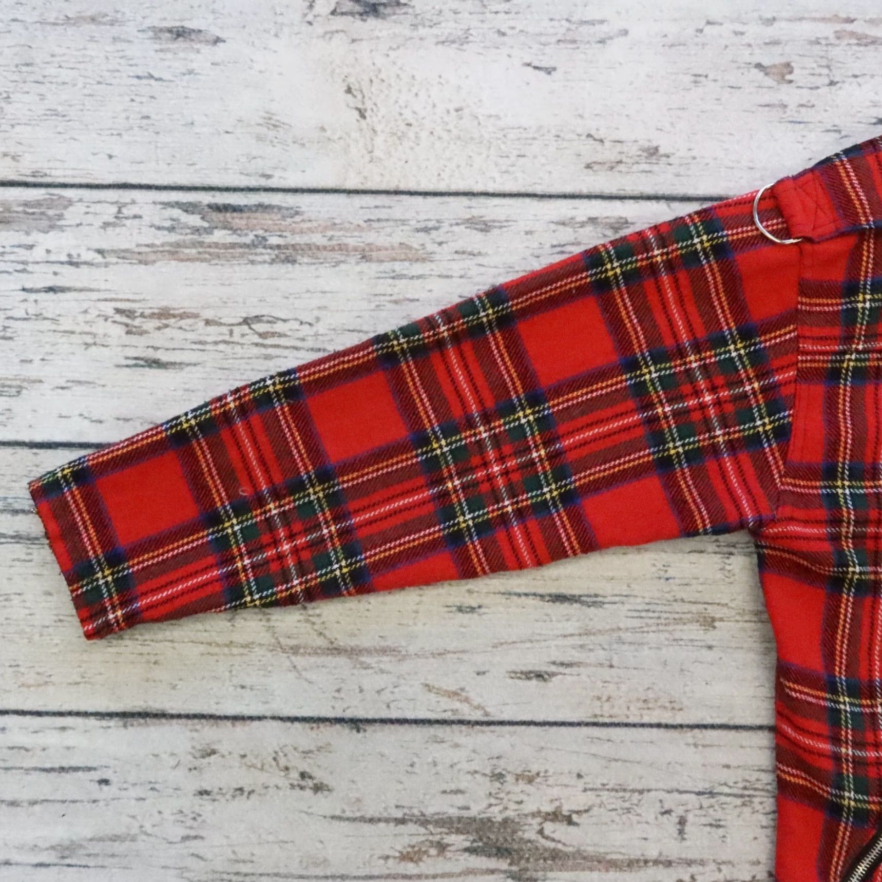 Vintage VINTAGE Tiger of London Main Street Saints Patchwork Plaid Biker Jacket Mens L Red Size US L / EU 52-54 / 3 - 5 Thumbnail