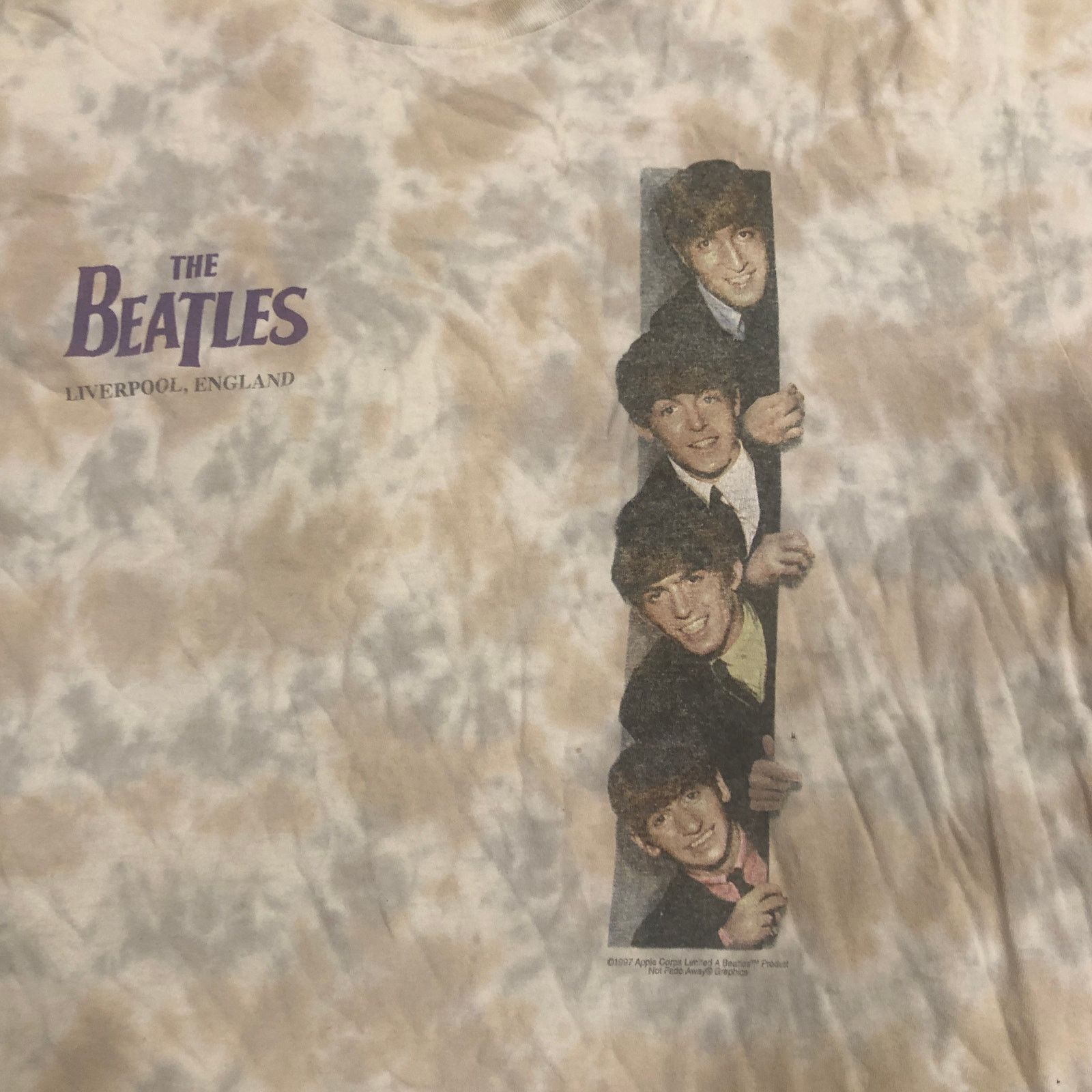 Delta Vintage 1997 The Beatles England Tie Dye Band Shirt Sz Large Size US L / EU 52-54 / 3 - 15 Thumbnail
