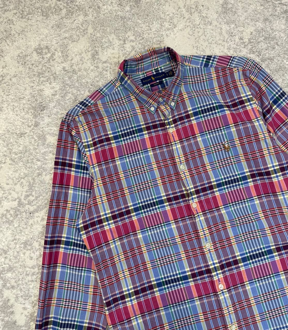 Ralph Lauren Ralph Lauren Slim Fit Plaid Shirt Mens Multicolor Button Size US L / EU 52-54 / 3 - 3 Thumbnail