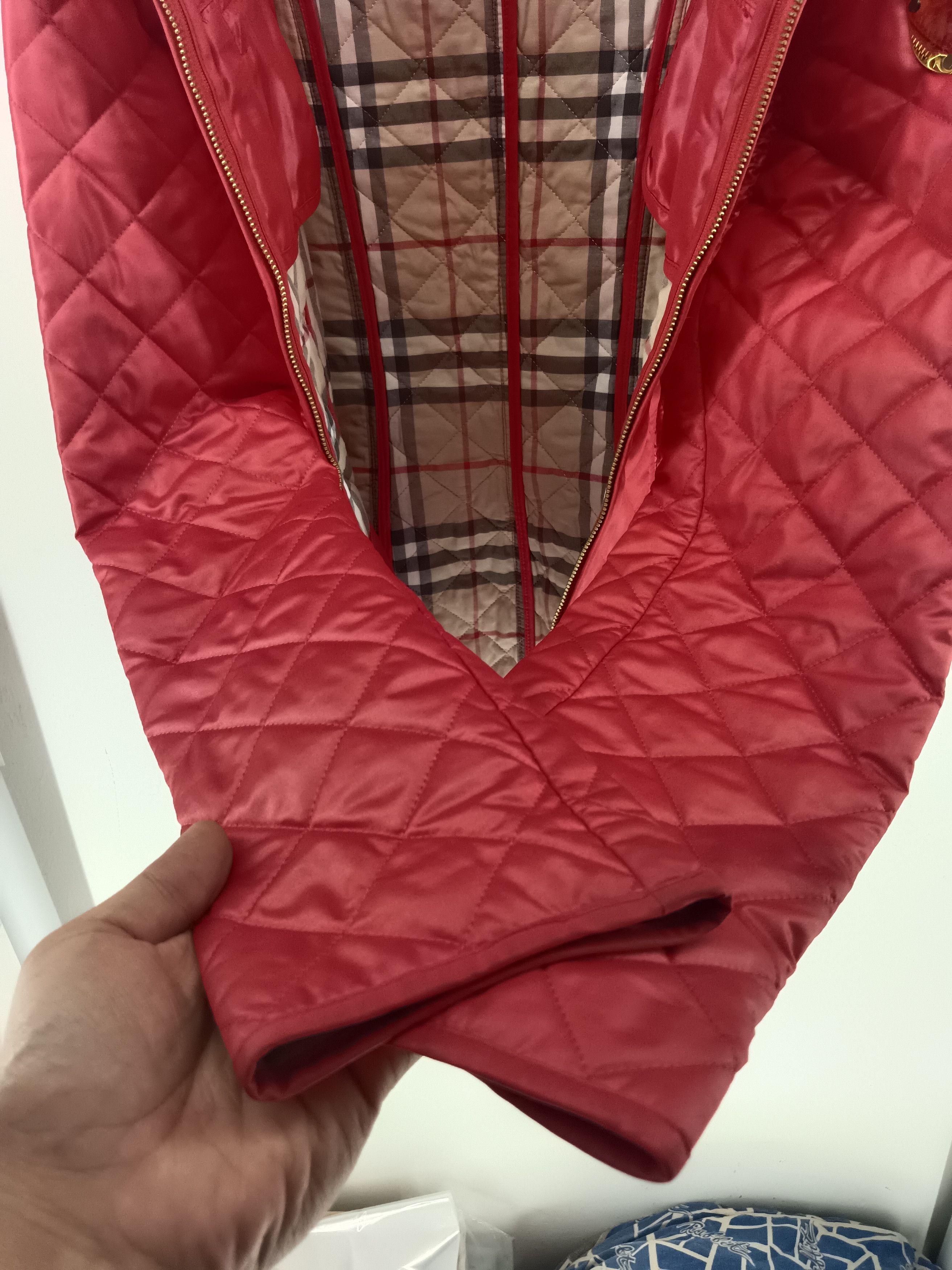 Burberry Burberry Brit Plaid Red Jacket Size S / US 4 / IT 40 - 13 Thumbnail