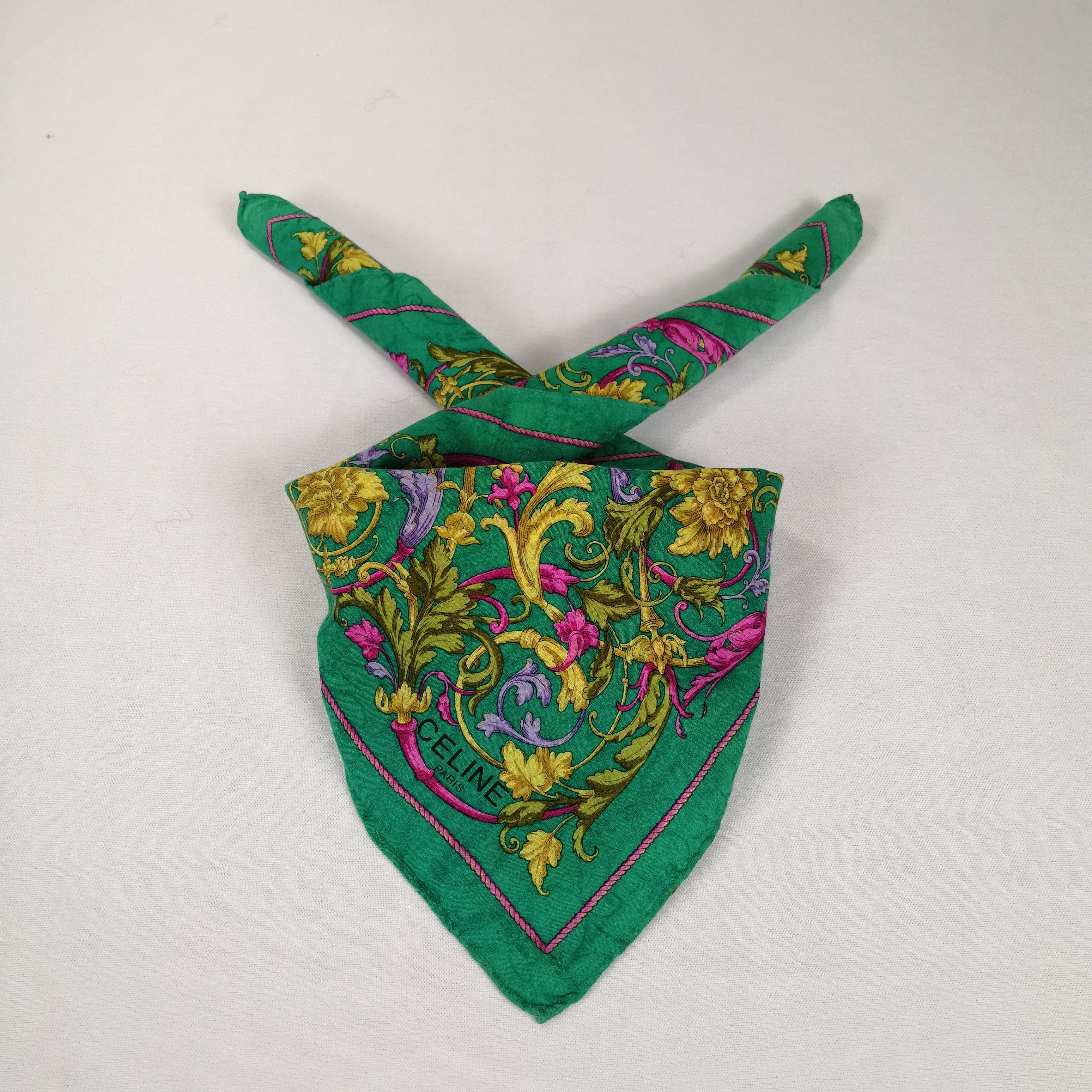 Celine Vintage Celine Handkerchief Neckerchief Bandana - AC71261 Size ONE SIZE - 4 Thumbnail