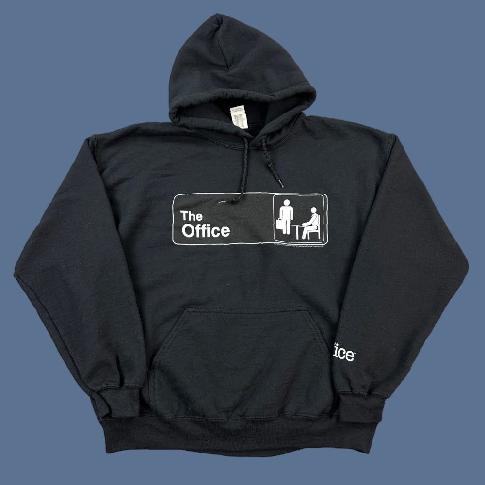 Gildan The Office Hoodie Mens Large Black TV Show Logo Graphic Pullover Sweatshirt Size US L / EU 52-54 / 3 - 1 Thumbnail