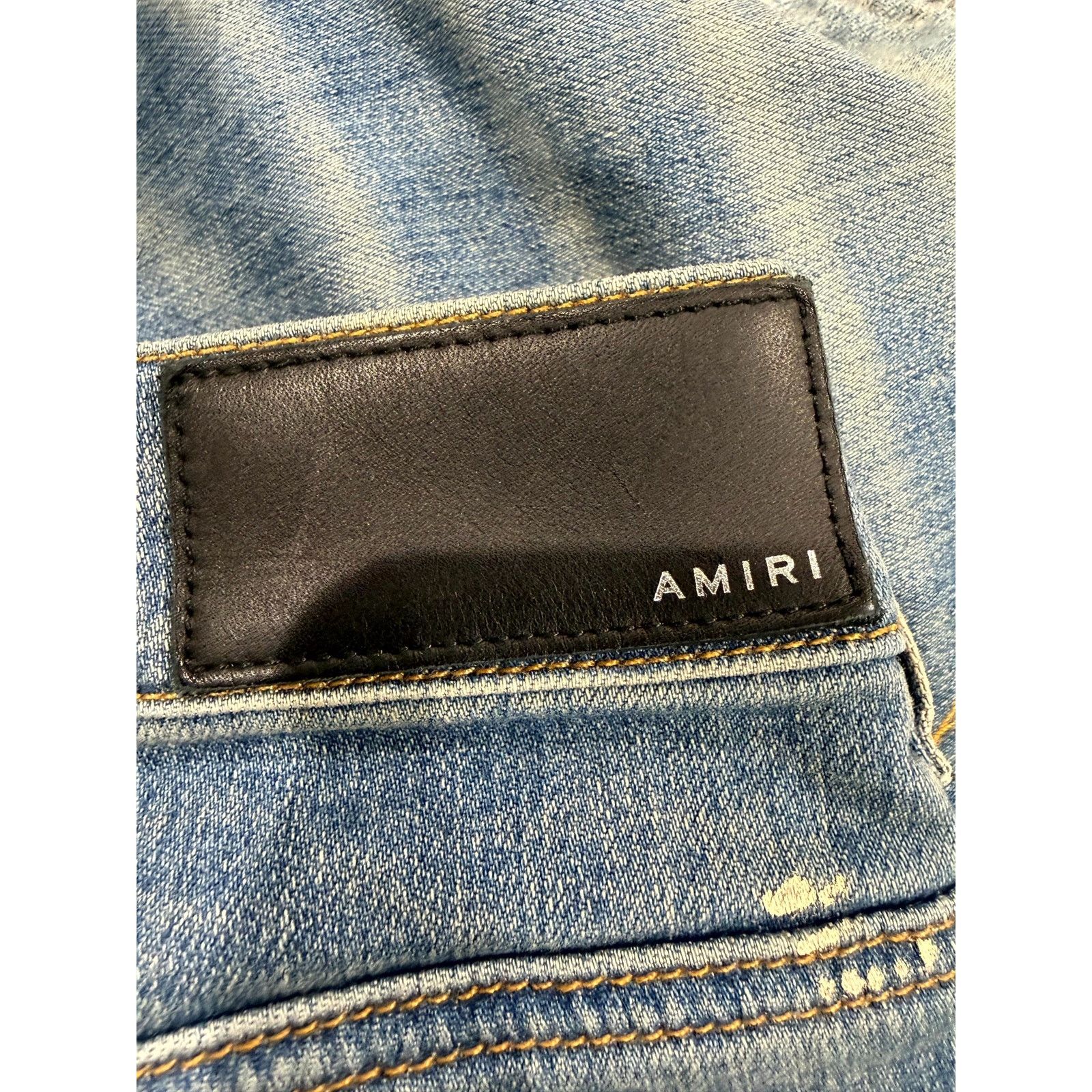 Amiri Amiri MX1 Paint Splatter Light Wash Jeans Size US 36 / EU 52 - 3 Thumbnail