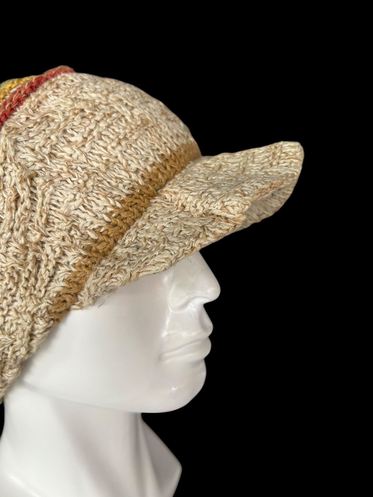 Japanese Brand × Kapital × Vintage Amina Crochet Knitted Rare Big Hats ☠️☠️ Size ONE SIZE - 3 Thumbnail