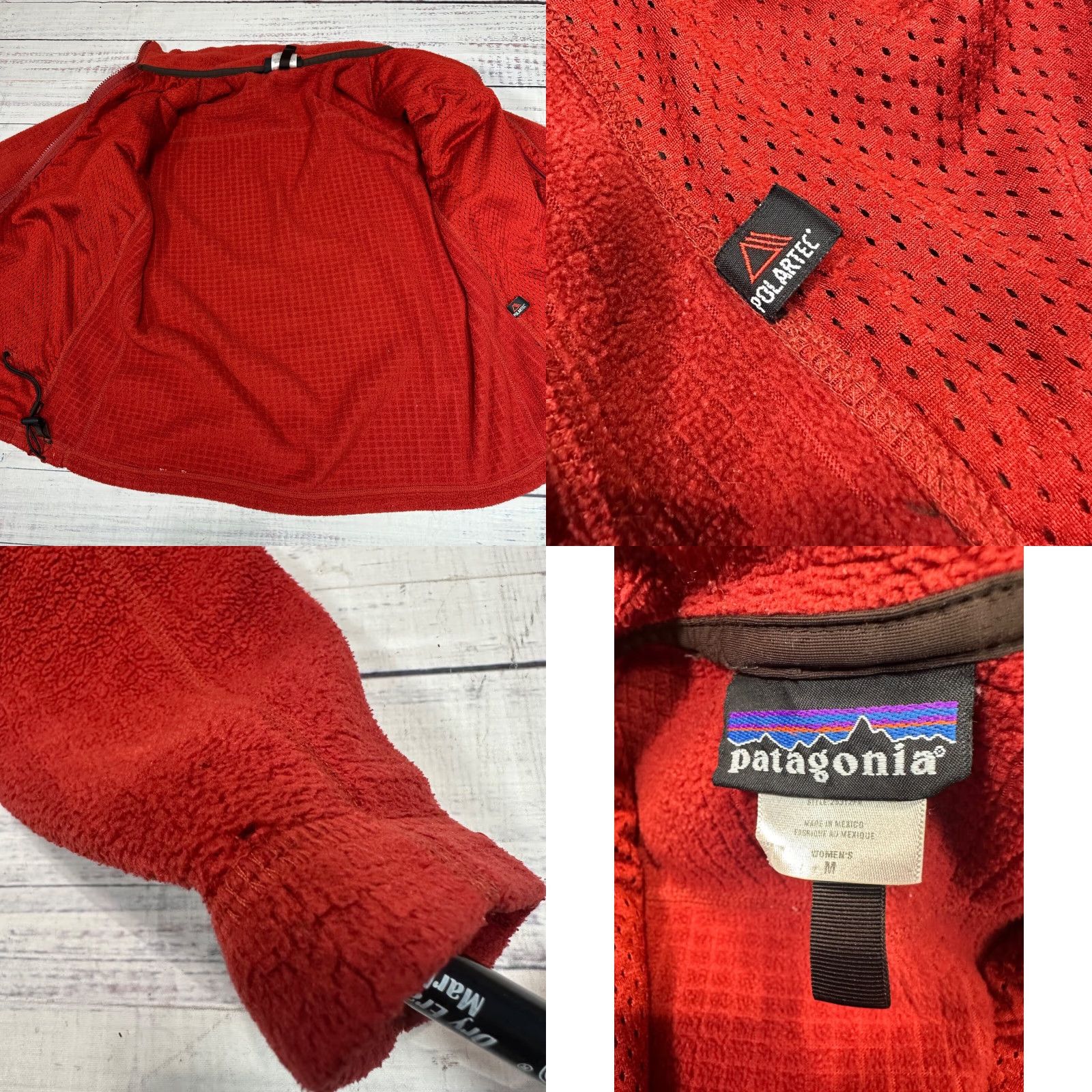 Patagonia Vtg Patagonia Womens R3 Radiant Fleece Jacket Sz M Red Regulator Waffle Zip Up Size M / US 6-8 / IT 42-44 - 8 Thumbnail