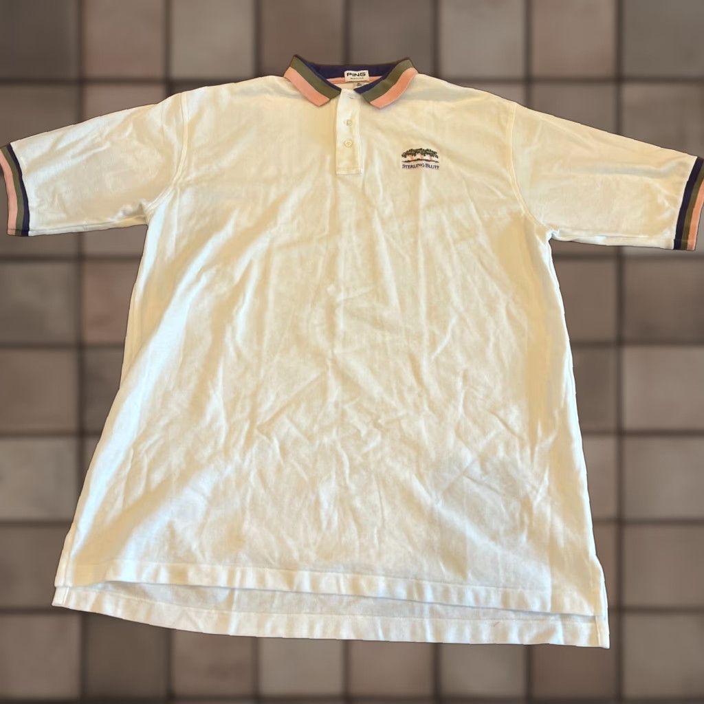 Vintage VINTAGE Ping Golf Polo Shirt Men Size XL Short Sleeve Embroidered White Activewear Casual Size US XL / EU 56 / 4 - 1 Thumbnail