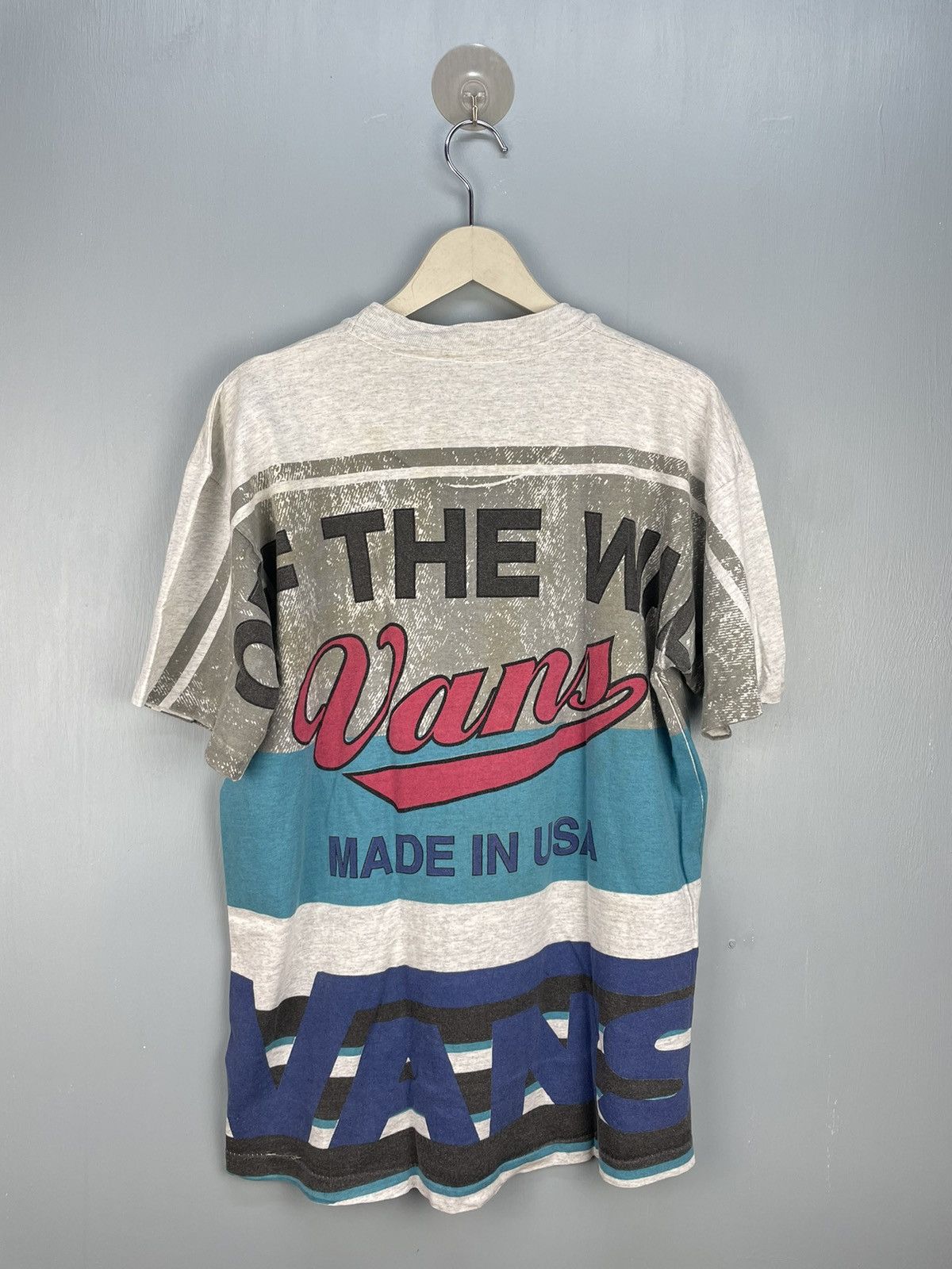 Vans Vintage 90s Vans of the walls AOP t shirt Size US L / EU 52-54 / 3 - 2 Thumbnail