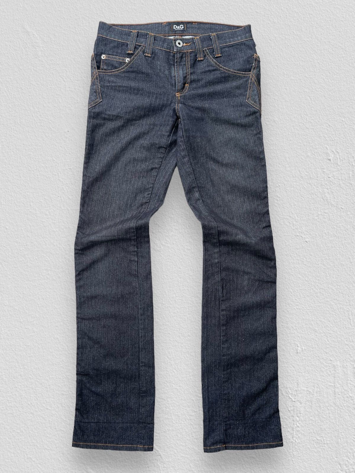 Dolce & Gabbana 🔥S/S 2003 DOLCE & GABBANA ASYMMETRICAL POCKET DENIM JEANS Size US 30 / EU 46 - 1 Thumbnail