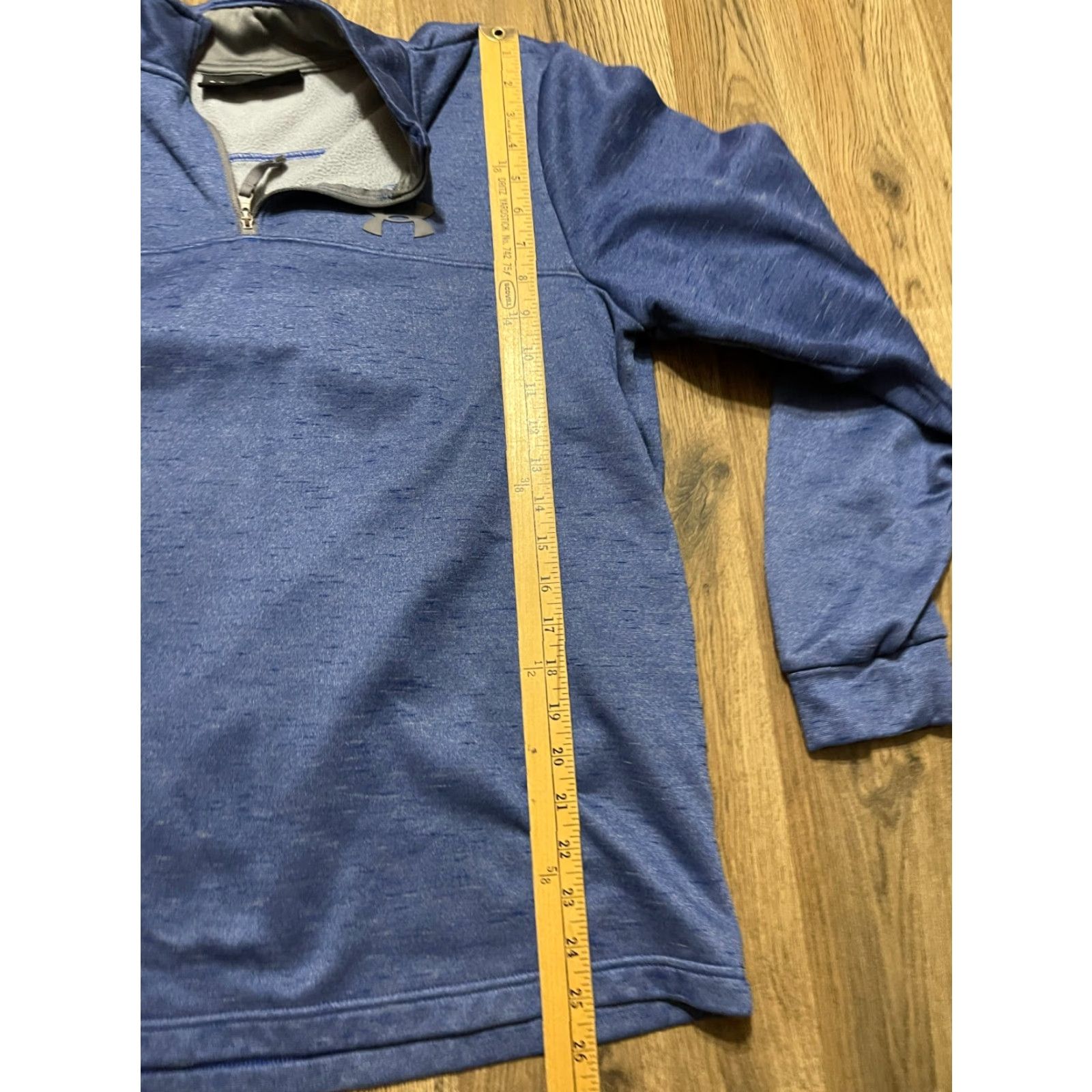 Under Armour Under armour Sweater Men's Large Blue Pullover 1/4 Zip Up ColdGear Mock Neck Long Sleeve Casual Travel Regular Mens Size US L / EU 52-54 / 3 - 7 Thumbnail
