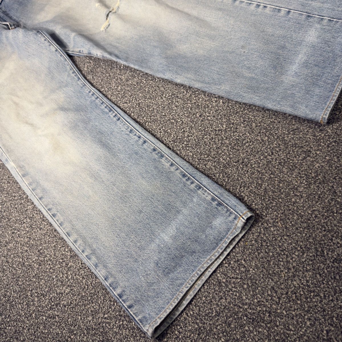 Denim & Co. Vintage 80s Selvedge Japanese Denim Wrangler Faded Wide Leg Size 28" / US 6 / IT 42 - 5 Thumbnail