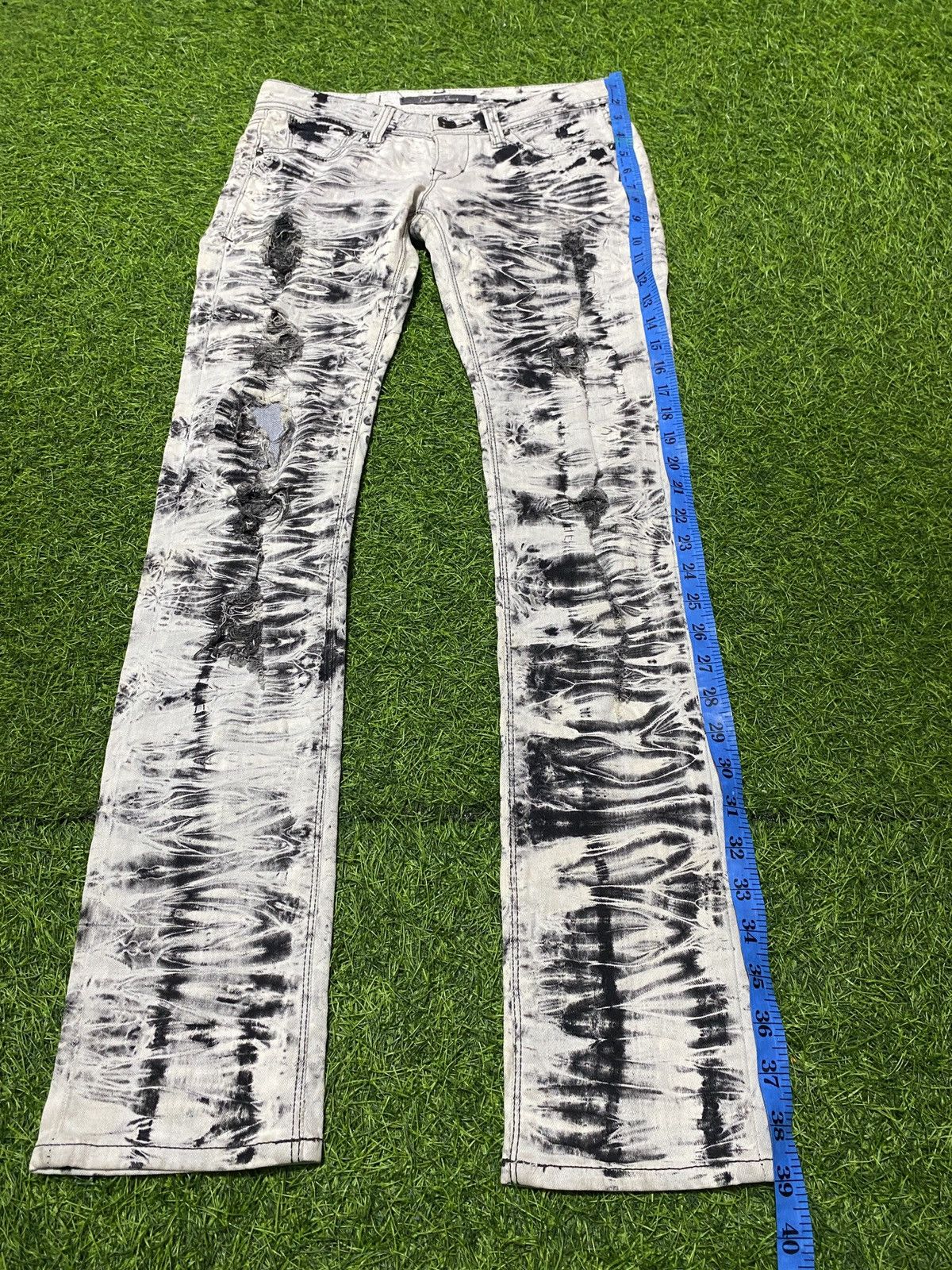 Japanese Brand Acid wash Buckaroo jeans distressed Size US 29 - 8 Thumbnail