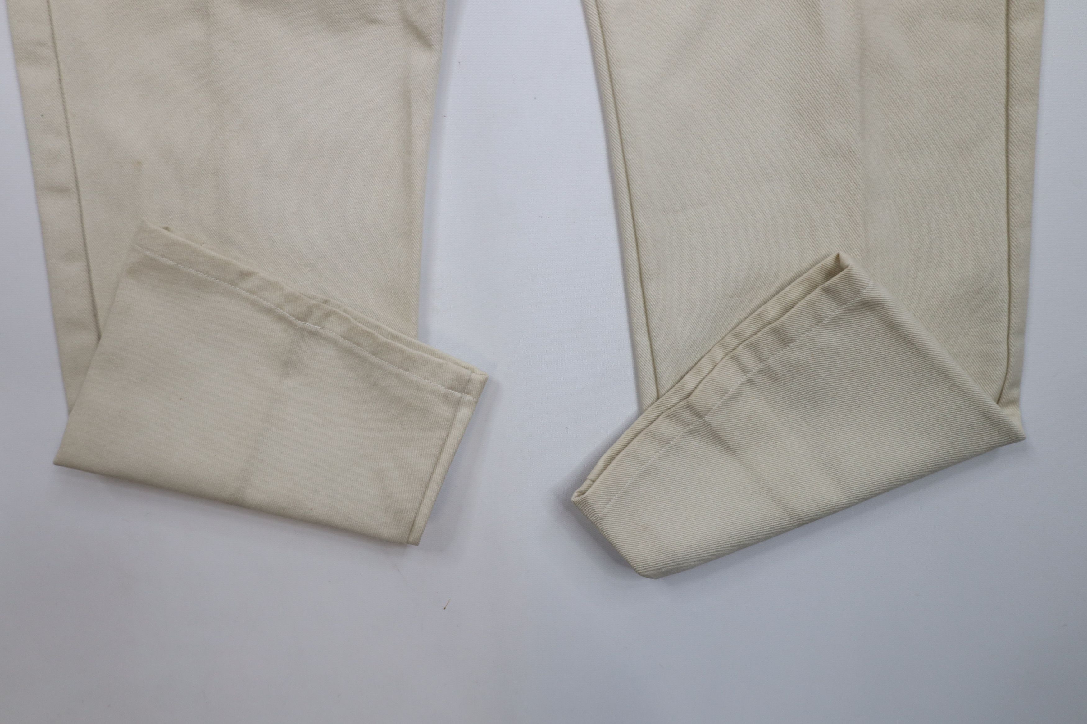 Lee × Vintage Vintage 90s Lee Flared Wide Leg Denim Jeans Beige USA Size US 34 / EU 50 - 5 Thumbnail