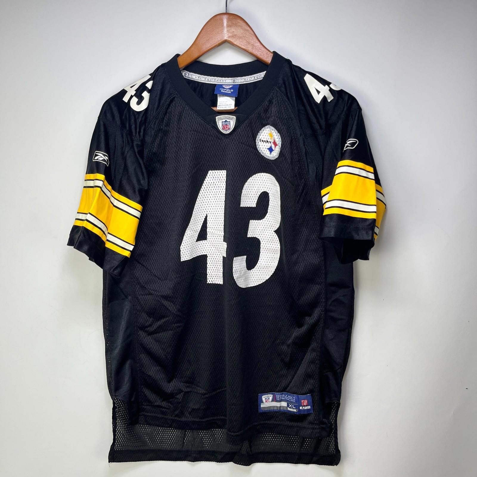 Reebok Vintage Pittsburgh Steelers Polamalu Jersey Youth XL Size ONE SIZE - 1 Thumbnail