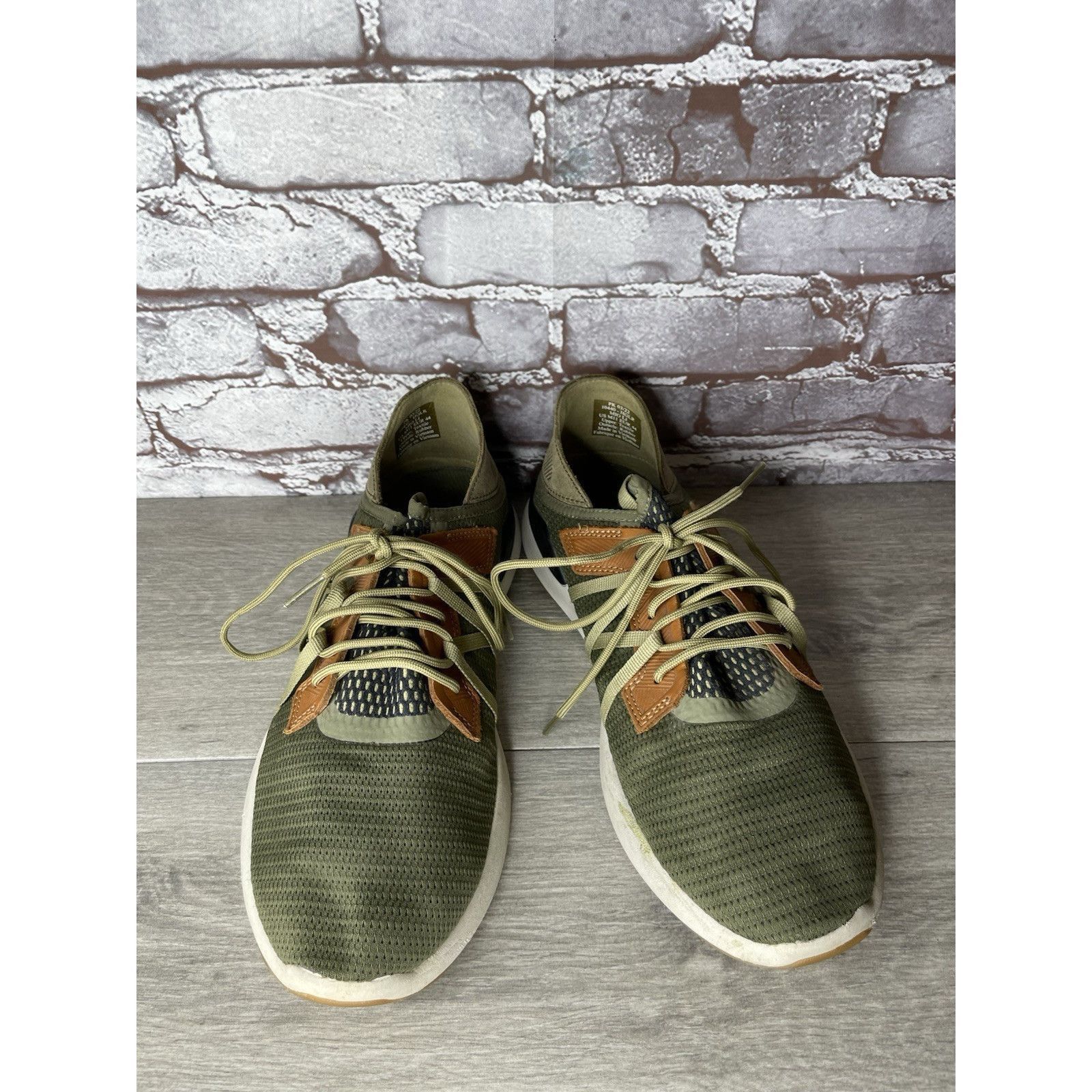 Olukai Olukai Mio Li Green Synthetic Brown Lace Up Sneaker Shoes Me Size US 11 / EU 44 - 12 Thumbnail