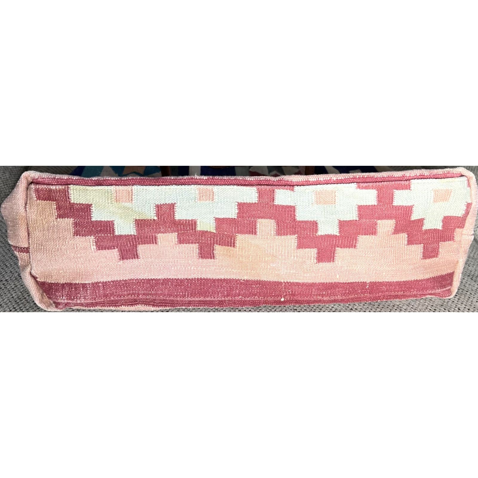Vintage VINTAGE Cute Woven Aztec Kilim Leather Trim Bag Shoulder Purse Size ONE SIZE - 7 Thumbnail