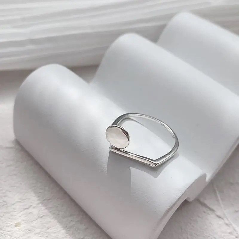 Japanese Brand × Vintage Geometric Vintage 925 Sterling Silver Rings Three Set Size ONE SIZE - 6 Thumbnail
