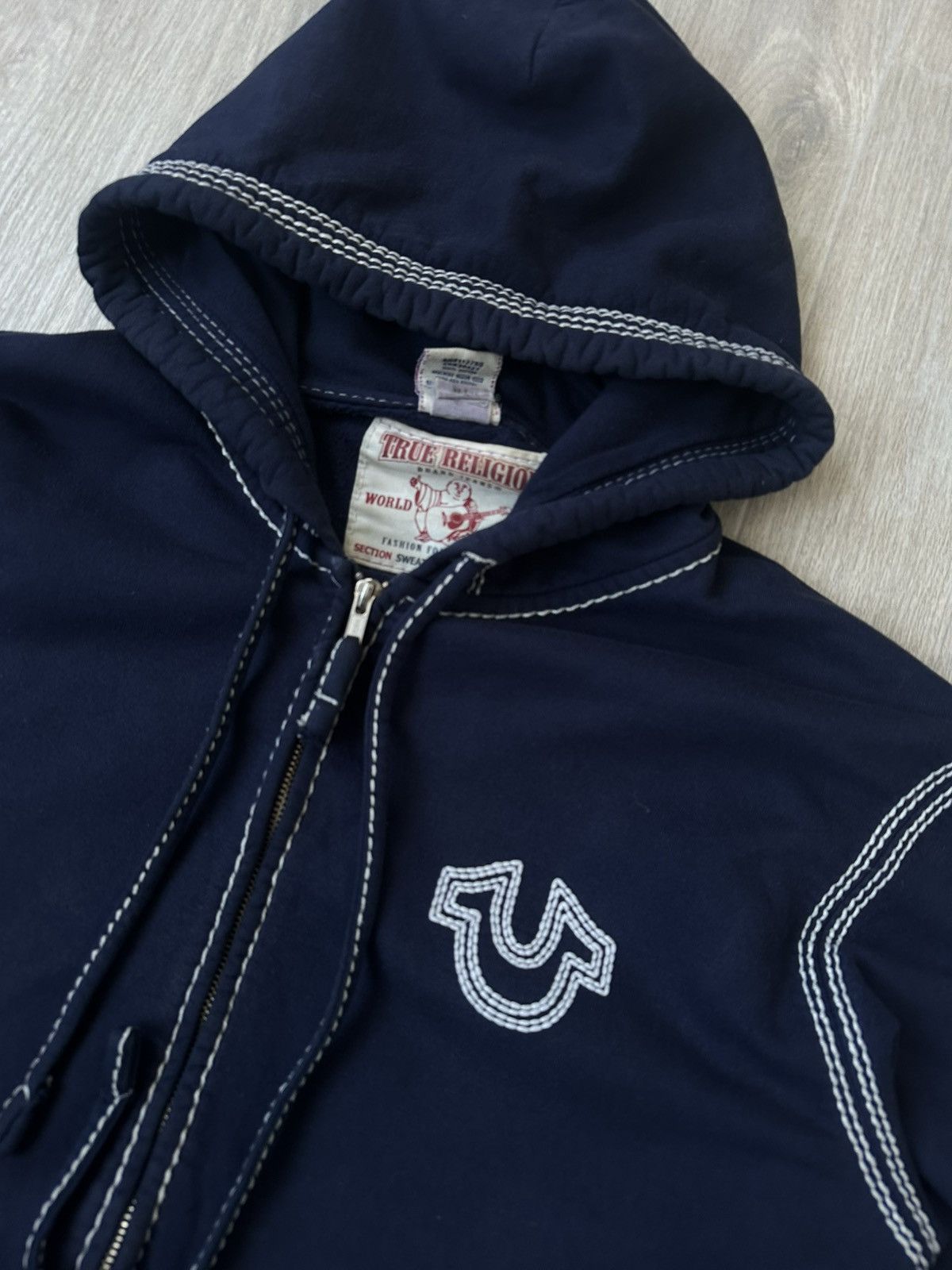 True Religion Vintage True Religion zip hoodie 90s Size US XL / EU 56 / 4 - 3 Thumbnail
