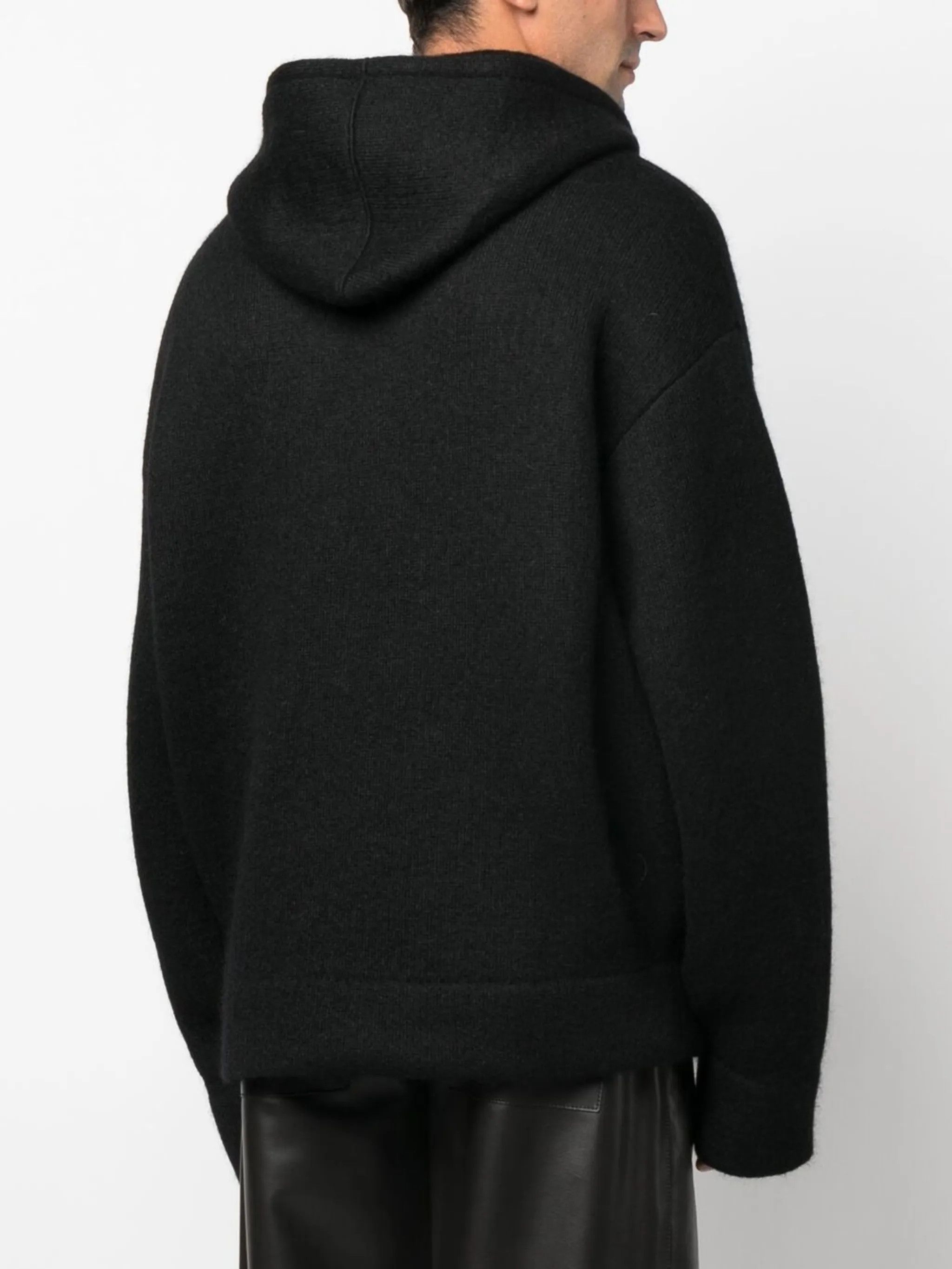 Off-White o1y0325 Logo Hooded Sweater in Black Size US XS / EU 42 / 0 - 4 Thumbnail