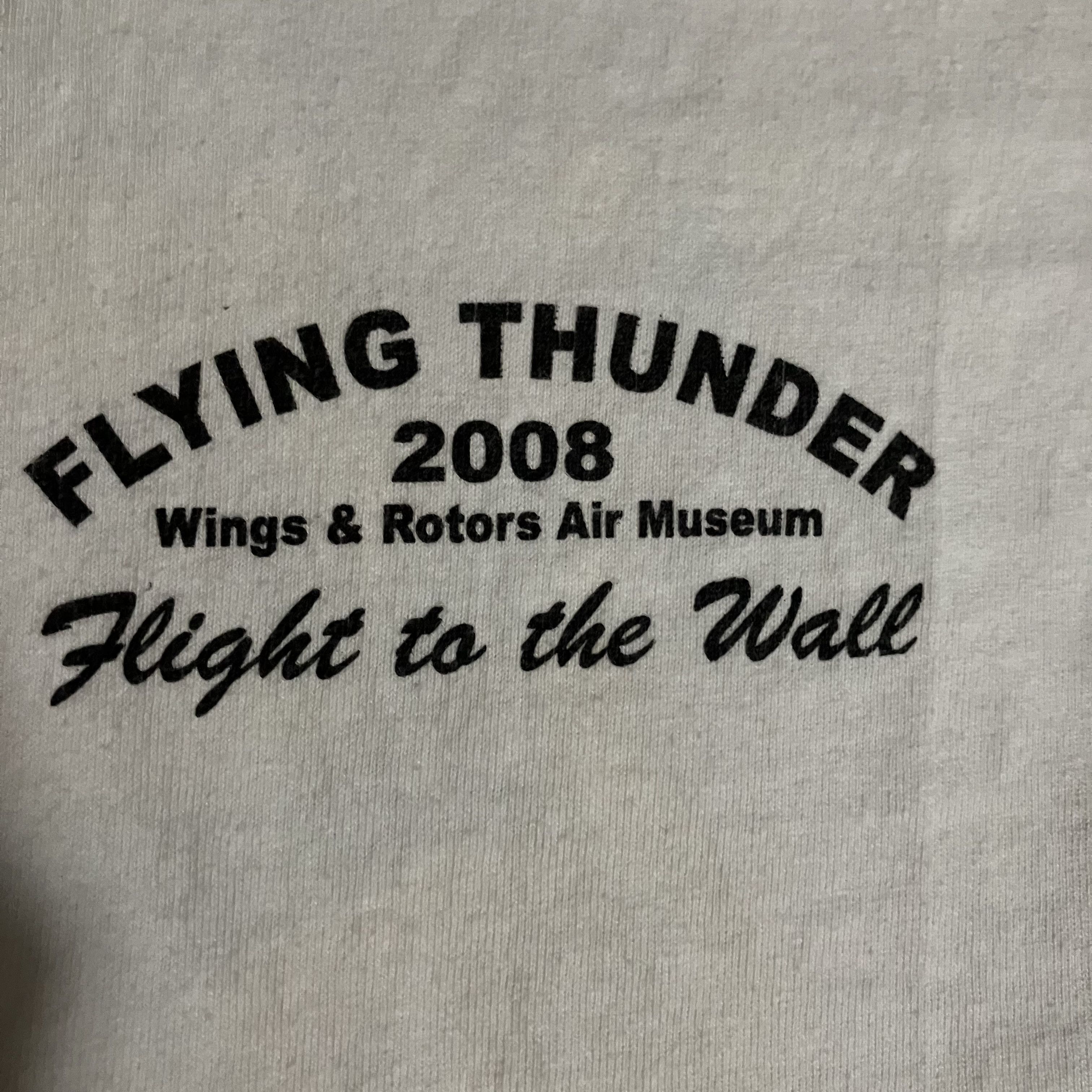 Gildan × Vintage Y2K Helicopter and Motorcycle Flying Thunder 2008 Tee Size US XL / EU 56 / 4 - 4 Thumbnail