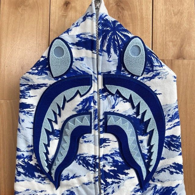 Bape BAPE PALM TREE CAMO Shark Full Zip Hoodie a bathing ape Size US M / EU 48-50 / 2 - 4 Thumbnail