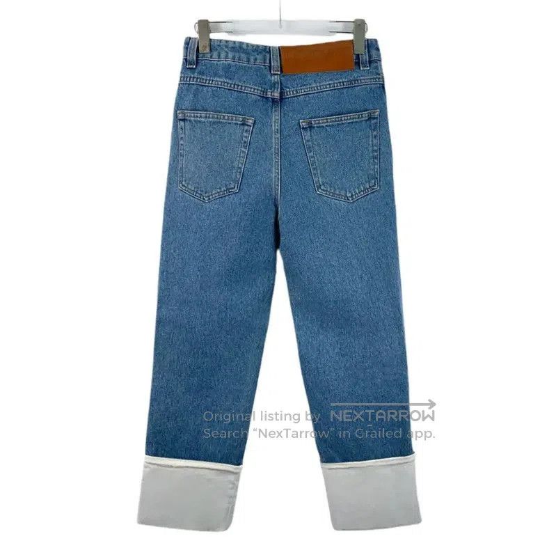 Loewe Loewe Blue Cotton Women's Denim Pants . Size 22" - 2 Thumbnail