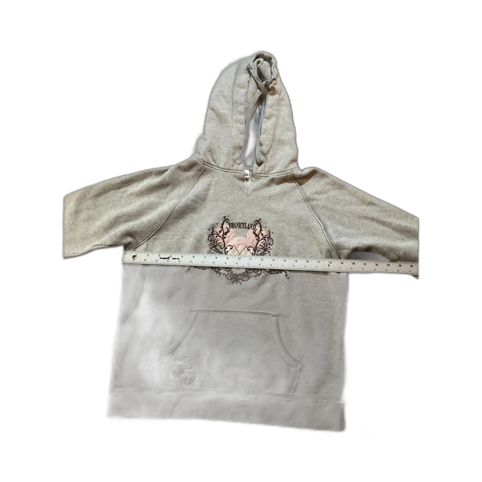 Disney Disneyland 55th Anniversary Gray Pink Embroidered Hoodie Wom Size US L / EU 52-54 / 3 - 4 Thumbnail