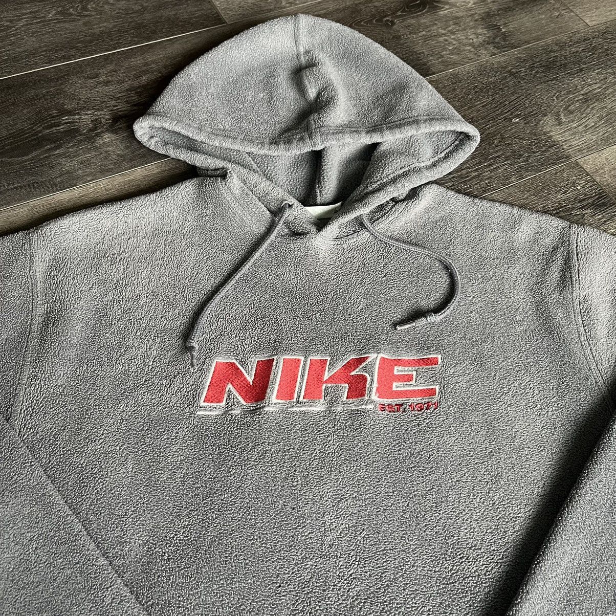 Nike Vintage 2000s Nike Center Swoosh Logo Fleece Pullover Hoodie Size US S / EU 44-46 / 1 - 2 Thumbnail