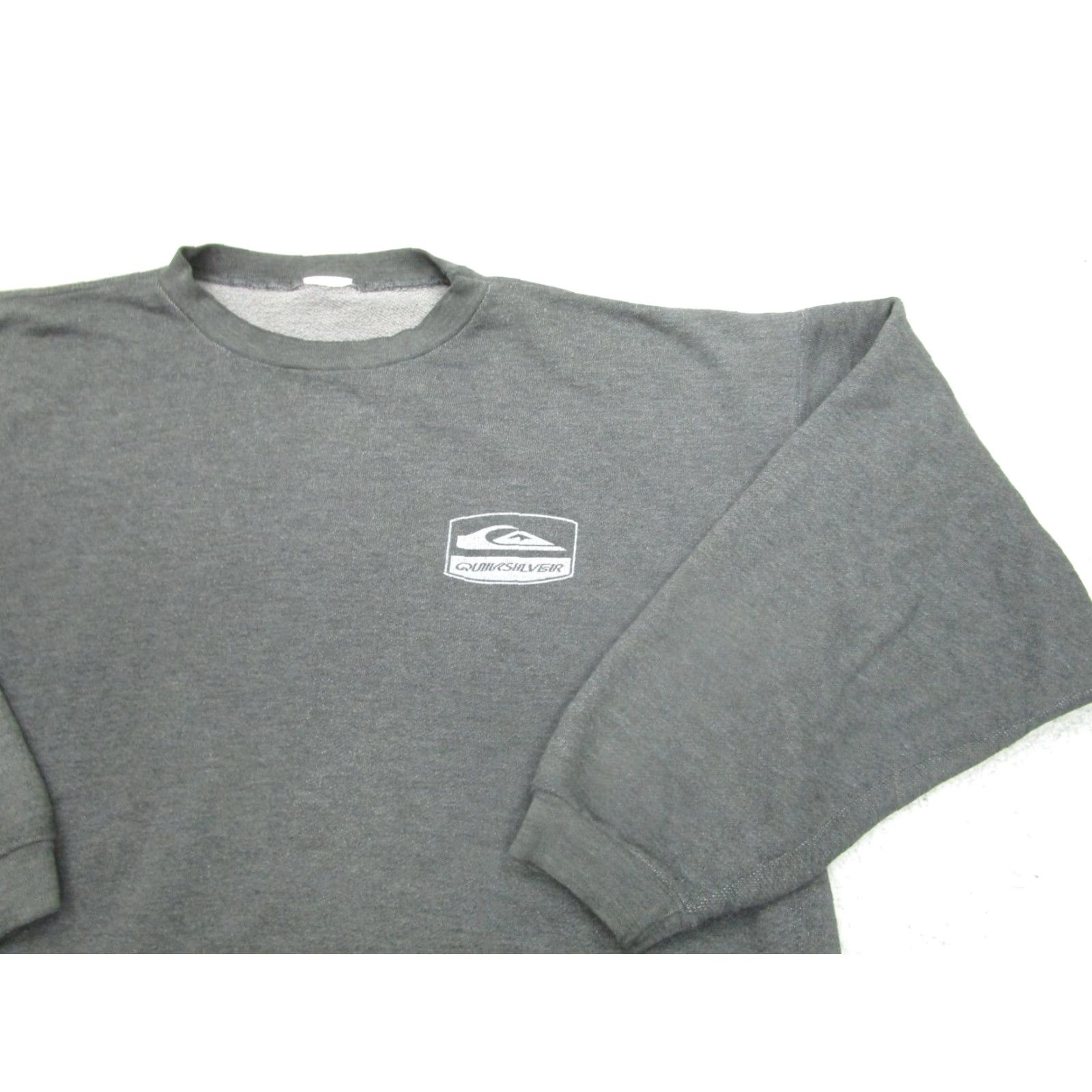 Quiksilver VINTAGE Quiksilver Sweatshirt Men XL Gray Grunge 90s Pullover Fleece Size US XL / EU 56 / 4 - 3 Thumbnail