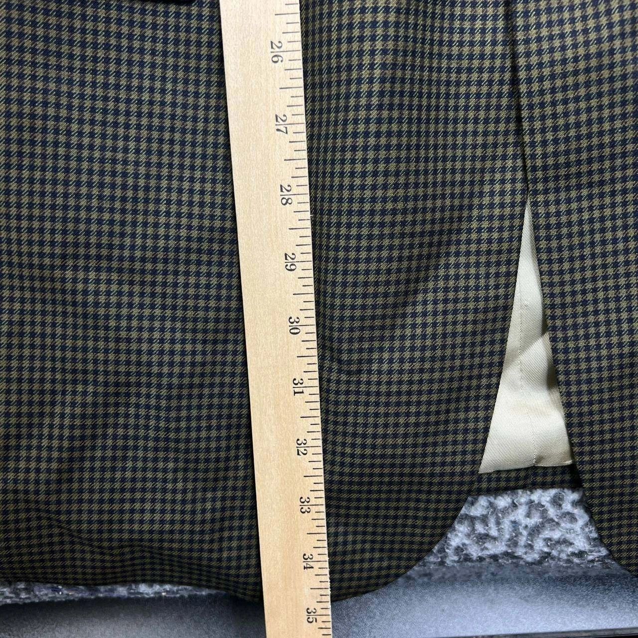 Nautica Vintage Nautica Blazer Men 44L Houndstooth 3 Button Wool Size 44L - 5 Thumbnail