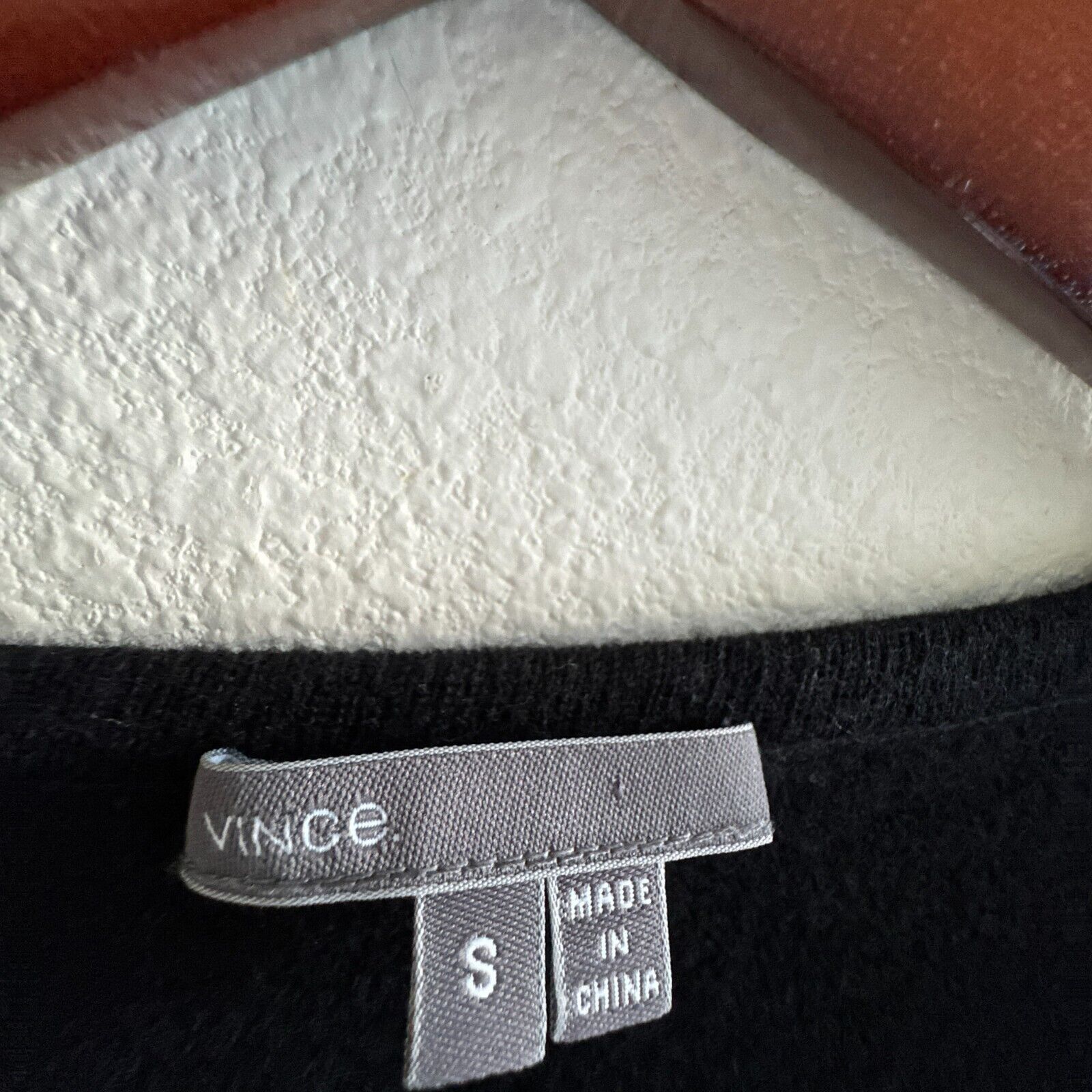 Vince Vince Wool Leather Sleeve Moto Black Jacket Pockets Zip Wom Size S / US 4 / IT 40 - 4 Thumbnail