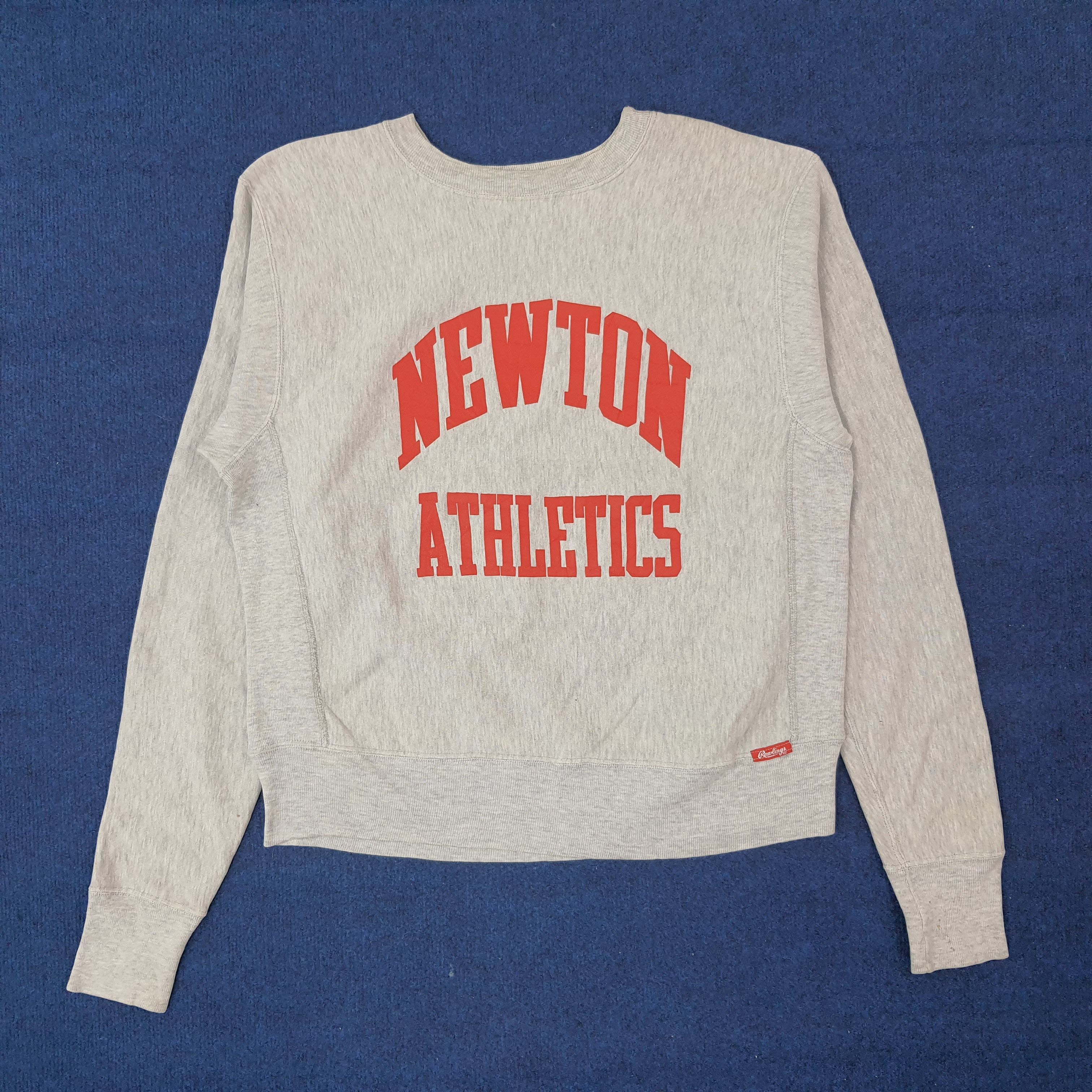 Vintage Vintage Rawlings Newton Athletics USA Sweatshirt C225N2 Size US L / EU 52-54 / 3 - 1 Thumbnail