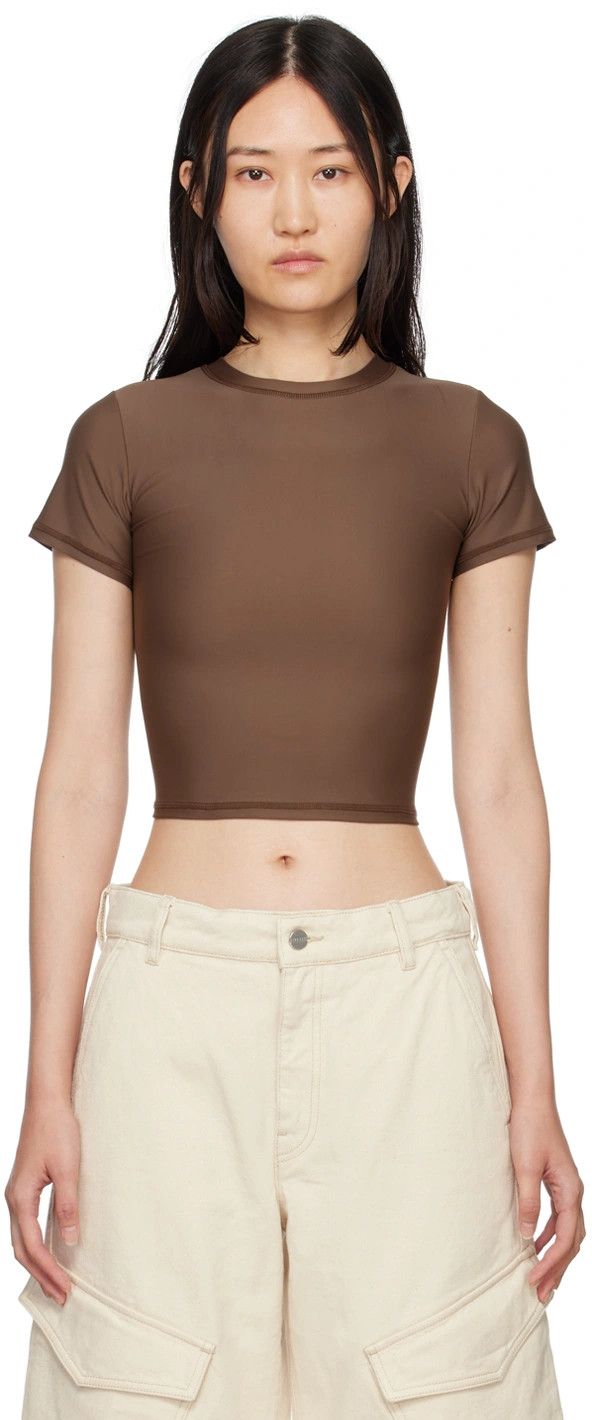 Entire Studios o1mle0524 Aquatic Guard T-Shirt in Brown Size XS / US 0-2 / IT 36-38 - 2 Thumbnail