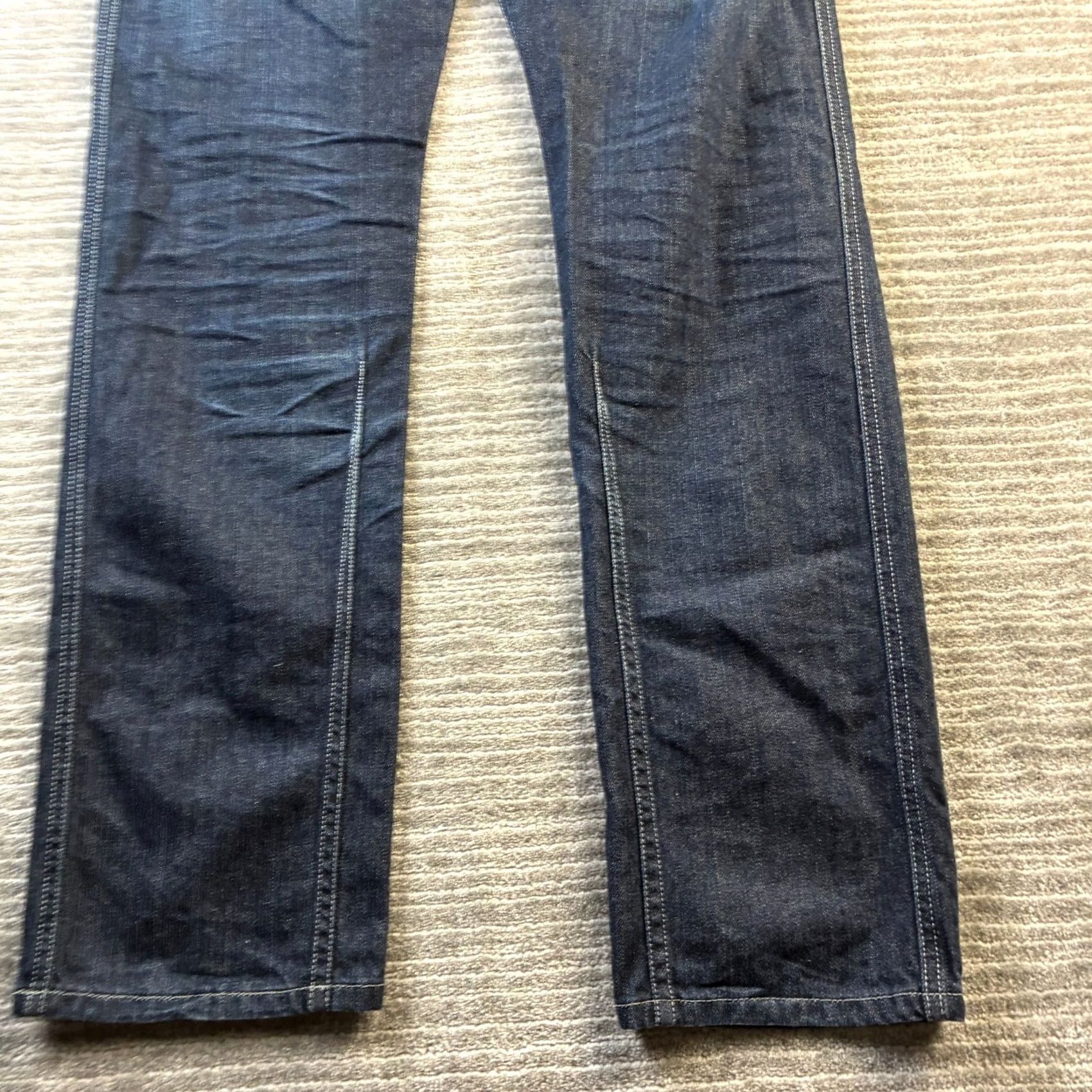 Diesel VINTAGE Diesel Jeans Mens 31x30 Darron Blue Denim Slim Tapered Button Fly 5-Pocket 90s Mens Clothing Size US 31 - 4 Thumbnail
