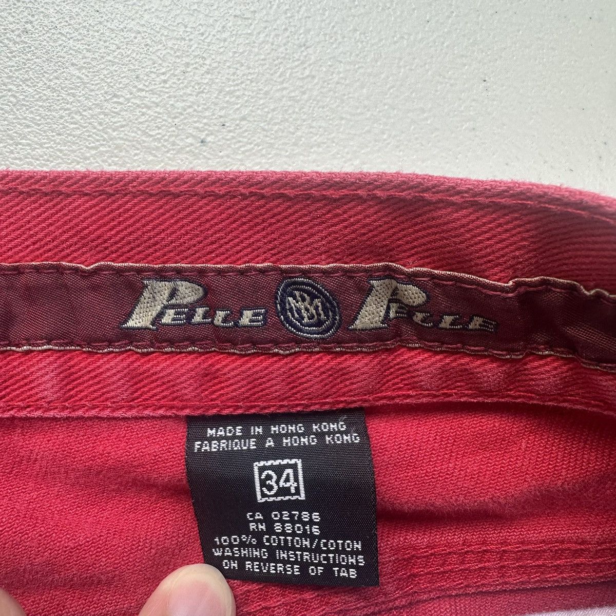 Pelle Pelle Red Vintage Baggy Pelle Pelle Embroidered Jeans Size US 34 / EU 50 - 3 Thumbnail